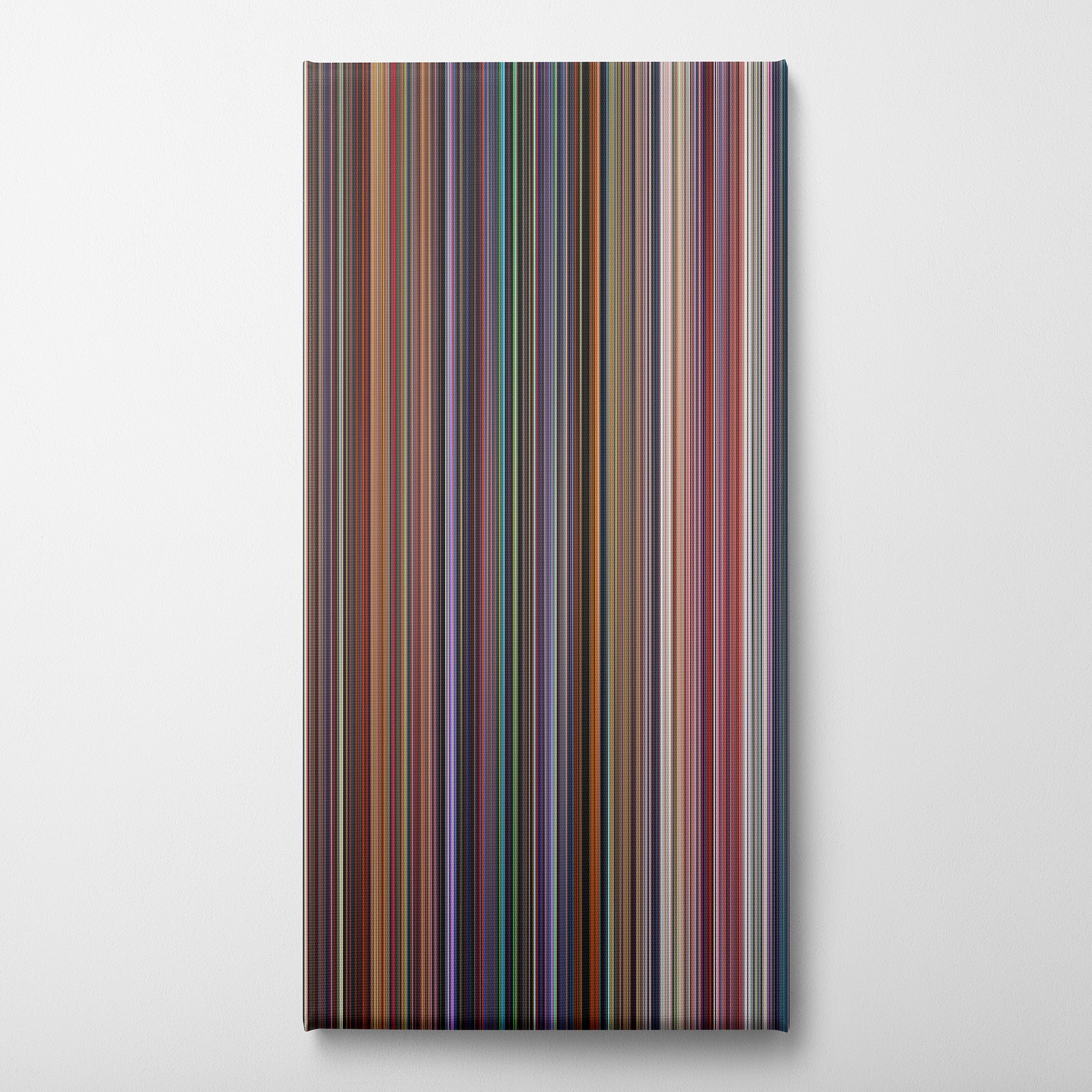 Akira (1988) CineSpectrum Color Spectrum Canvas Print - Vertical on Wall
