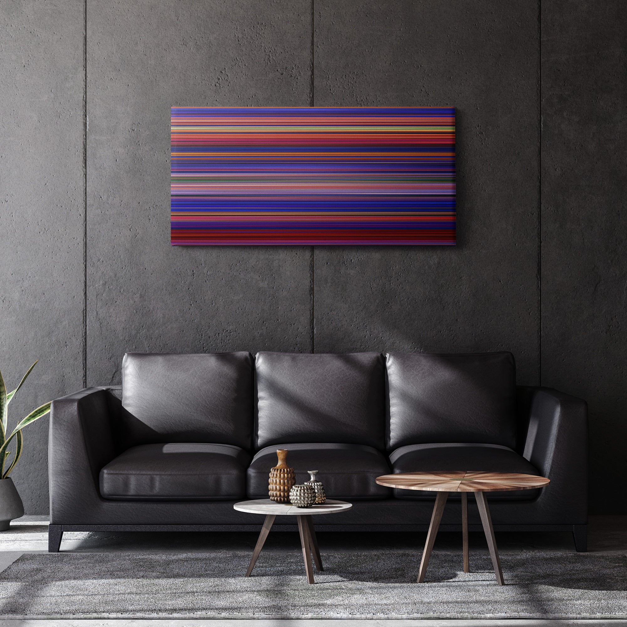 Aladdin (1992) CineSpectrum Color Spectrum Canvas Print - Hanging Horizontal on Wall in Room