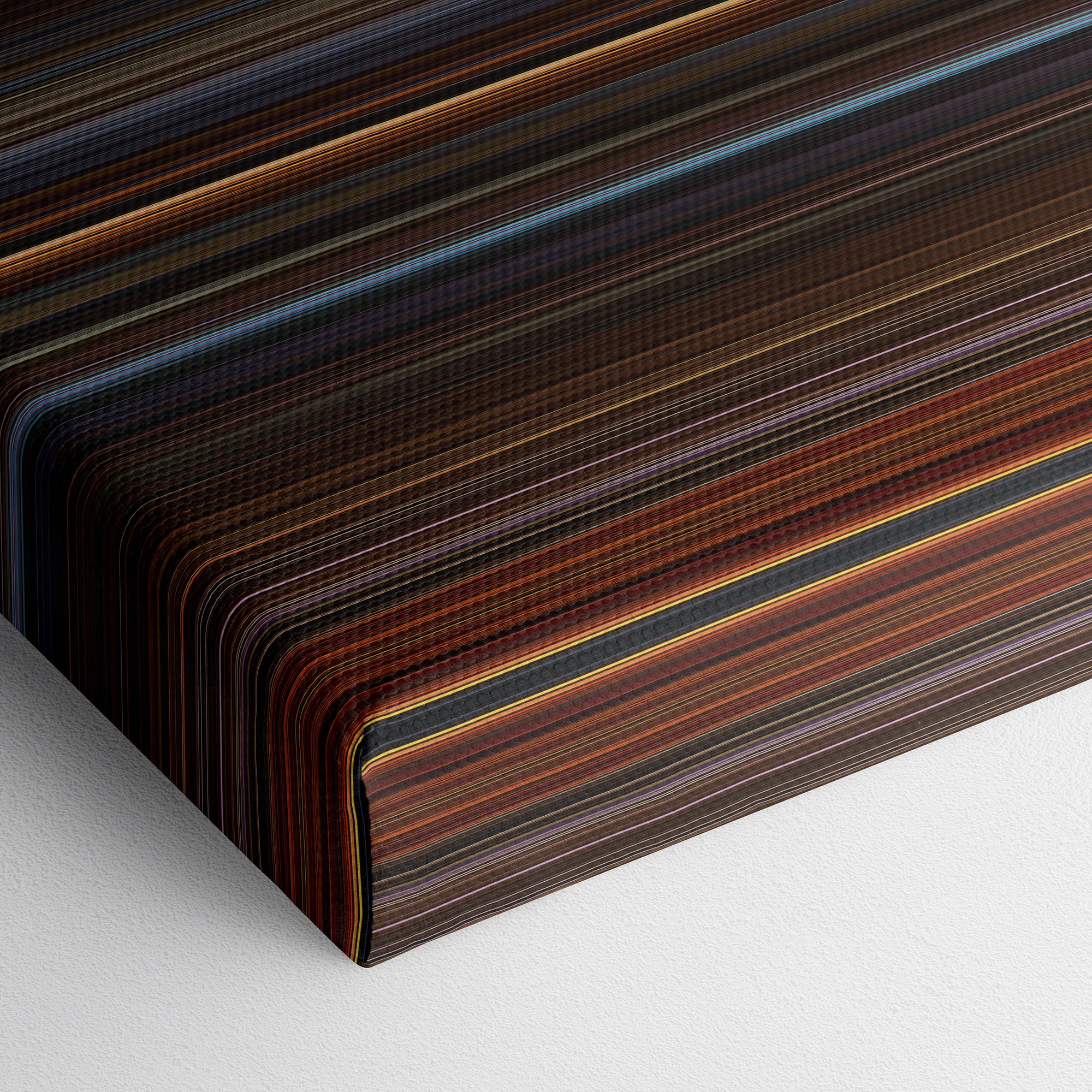 Alien 3 (1992) CineSpectrum Color Spectrum Canvas Print - Close Up of Bottom of Print