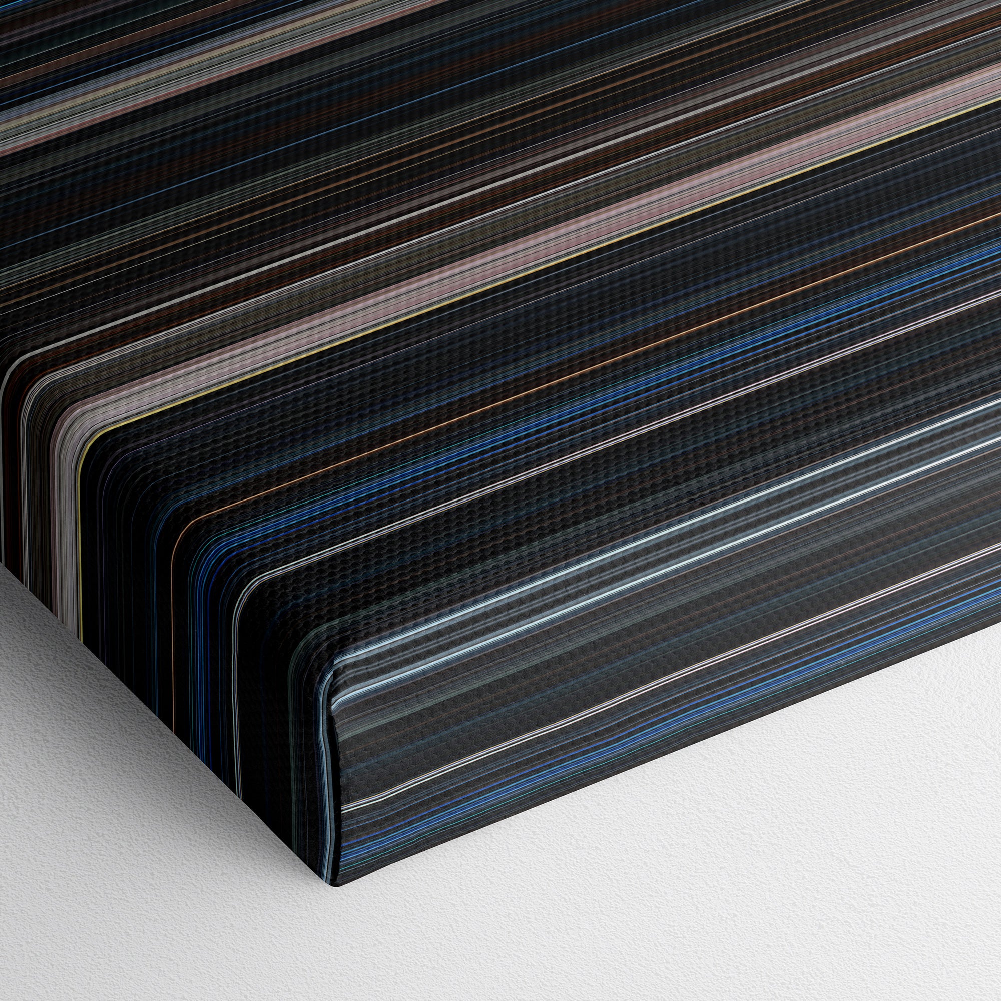Alien (1979) CineSpectrum Color Spectrum Canvas Print - Close Up of Bottom of Print
