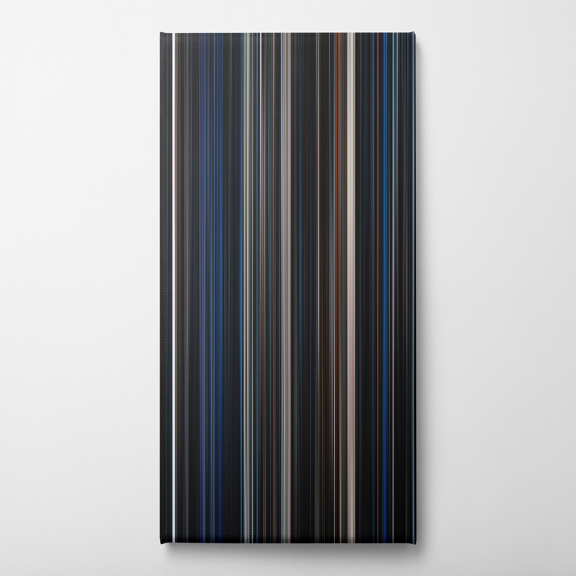 Alien (1979) CineSpectrum Color Spectrum Canvas Print - Vertical on Wall