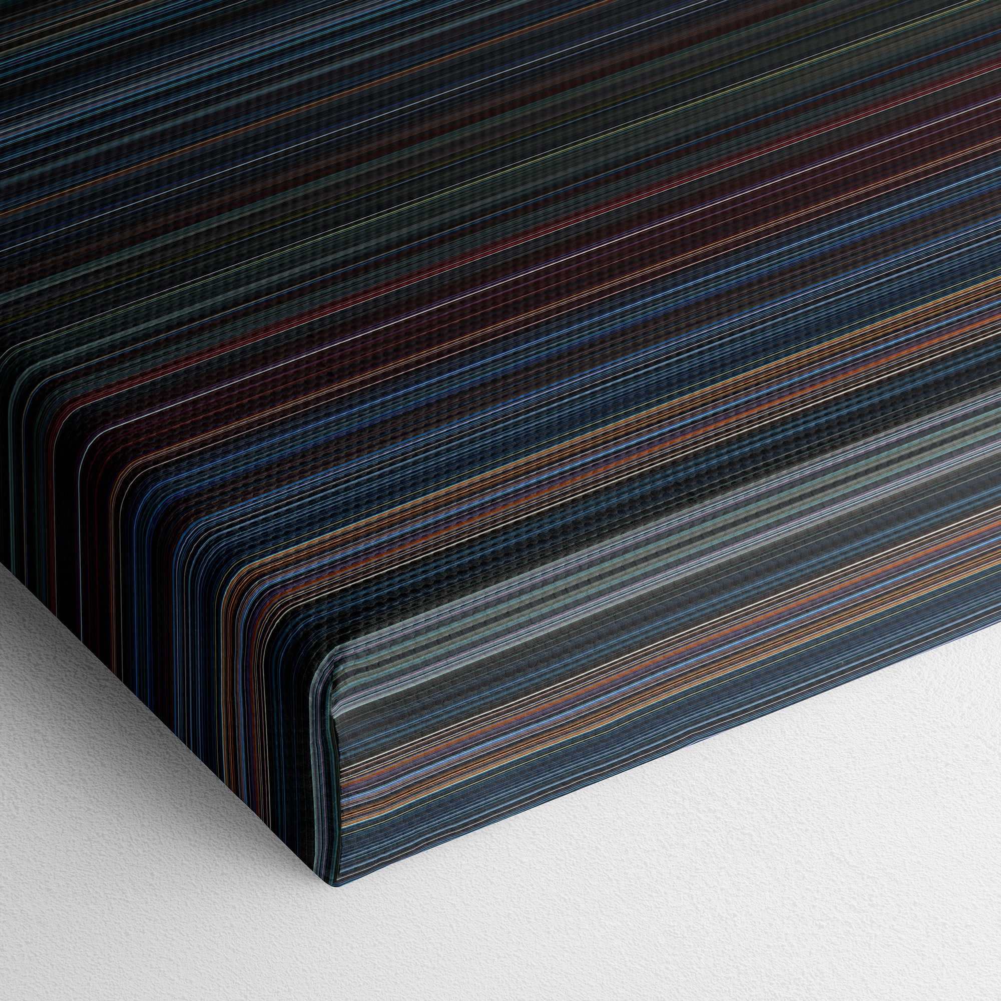 Aliens (1986) CineSpectrum Color Spectrum Canvas Print - Close Up of Bottom of Print