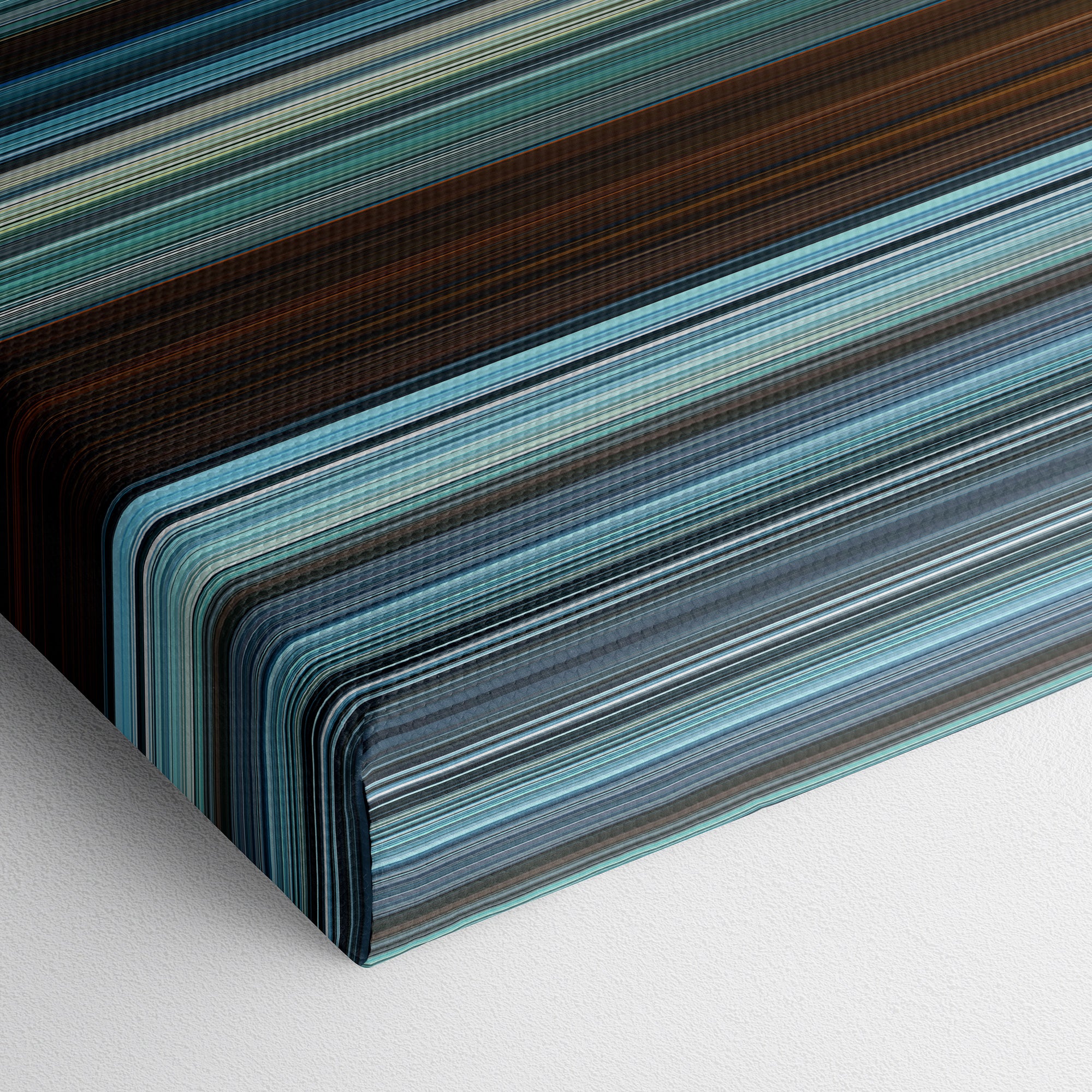 All Quiet on the Western Front (2022) CineSpectrum Color Spectrum Canvas Print - Close Up of Bottom of Print