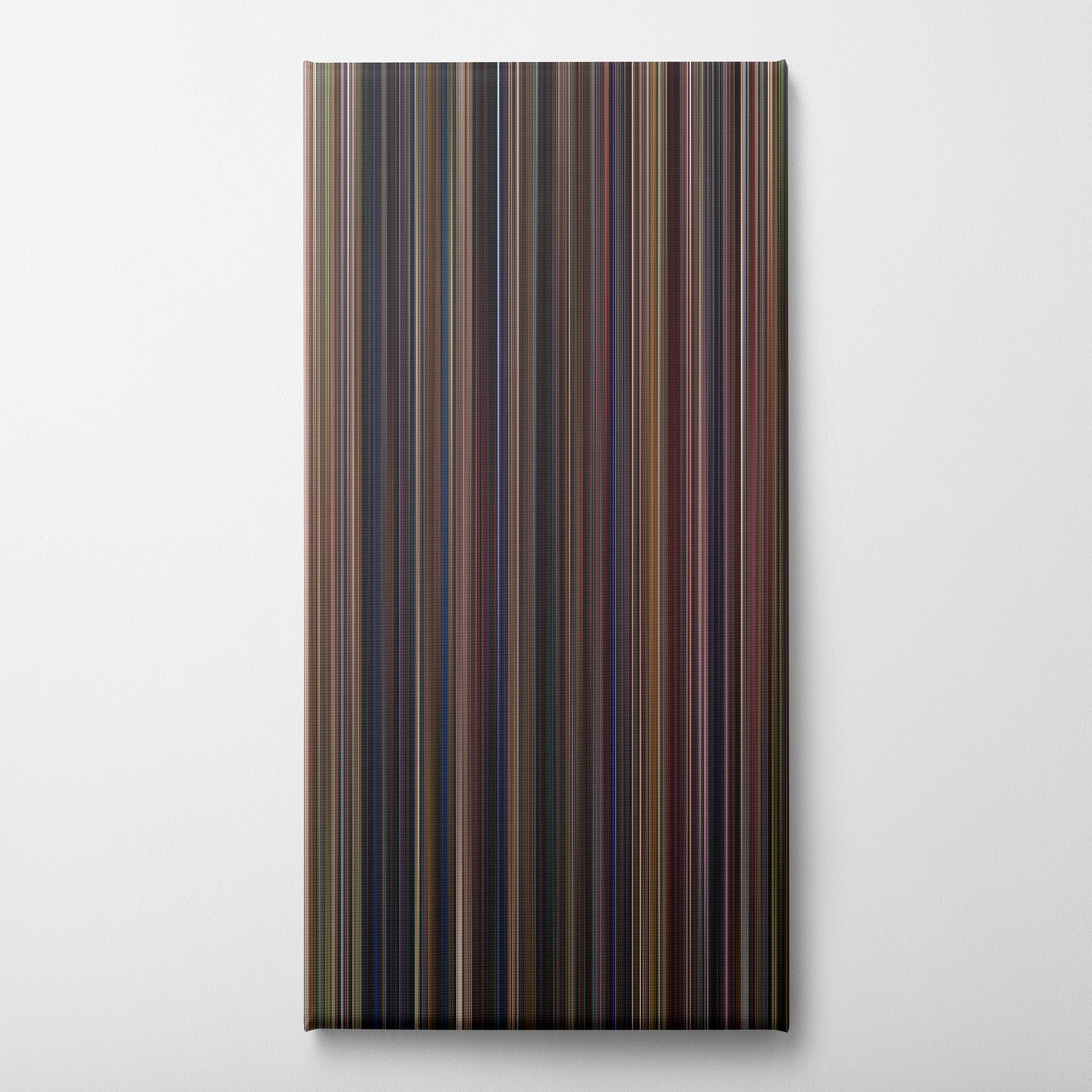 Almost Famous (2000) CineSpectrum Color Spectrum Canvas Print - Vertical on Wall