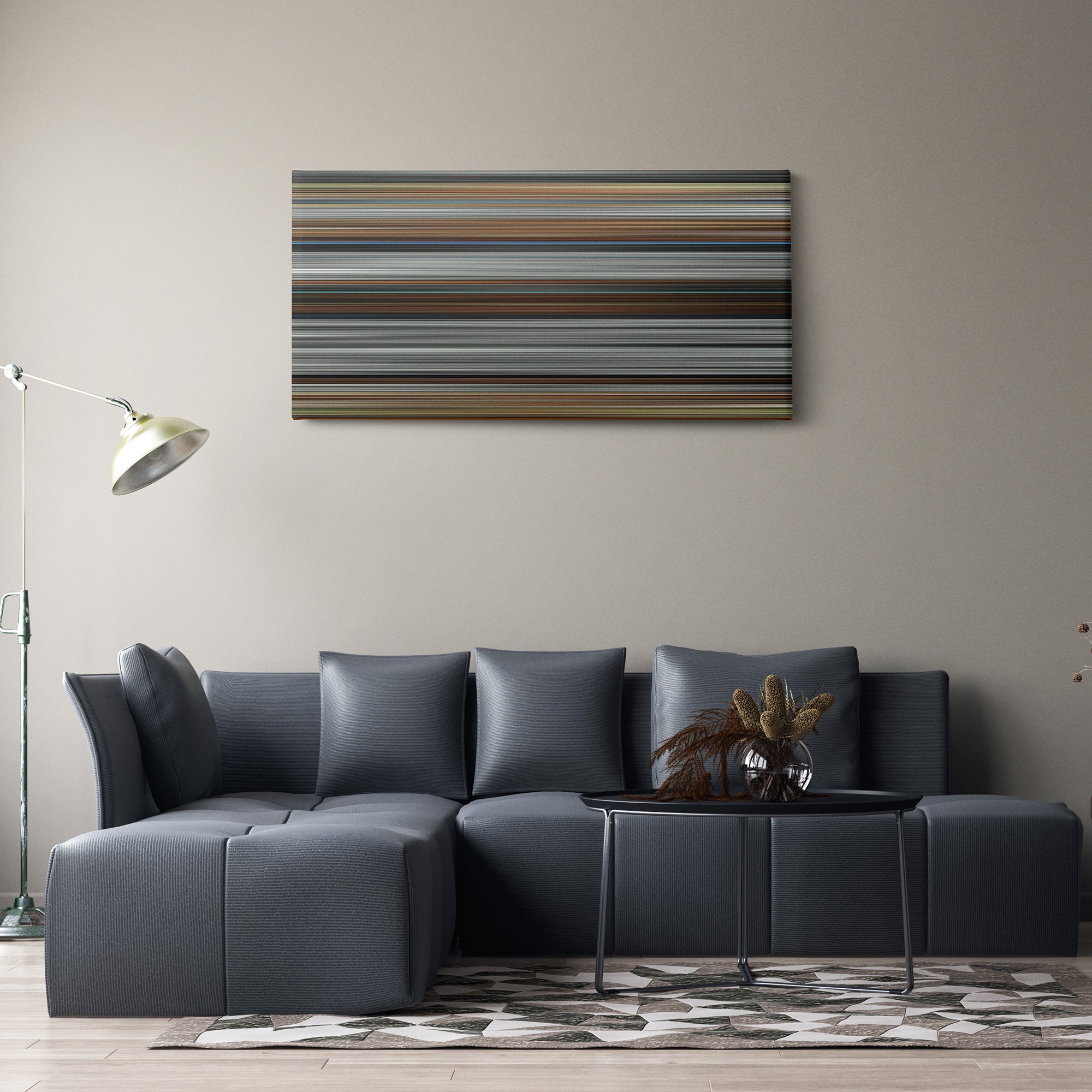 American History X (1998) CineSpectrum Color Spectrum Canvas Print - Hanging Horizontal on Wall in Room