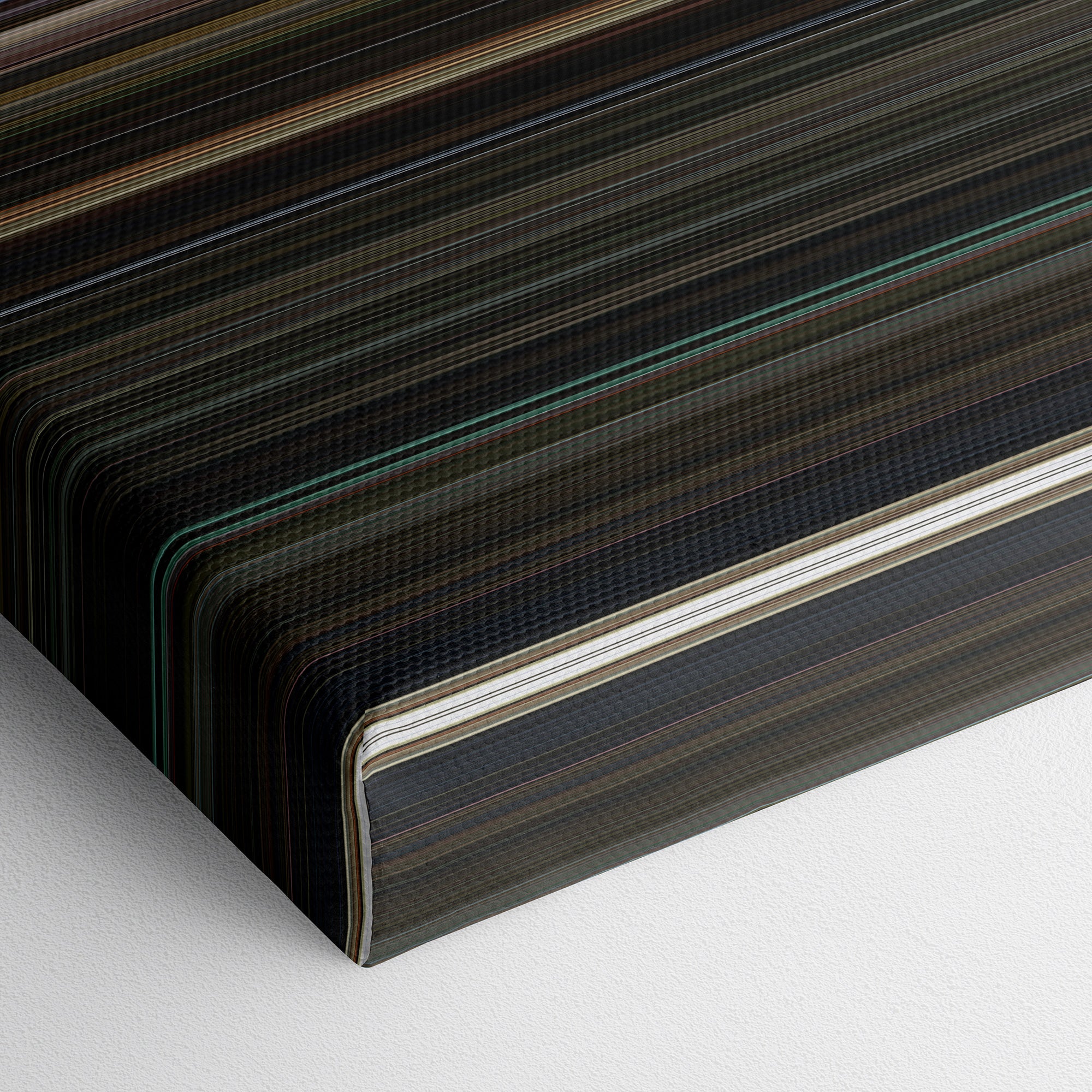 Annabelle (2014) CineSpectrum Color Spectrum Canvas Print - Close Up of Bottom of Print
