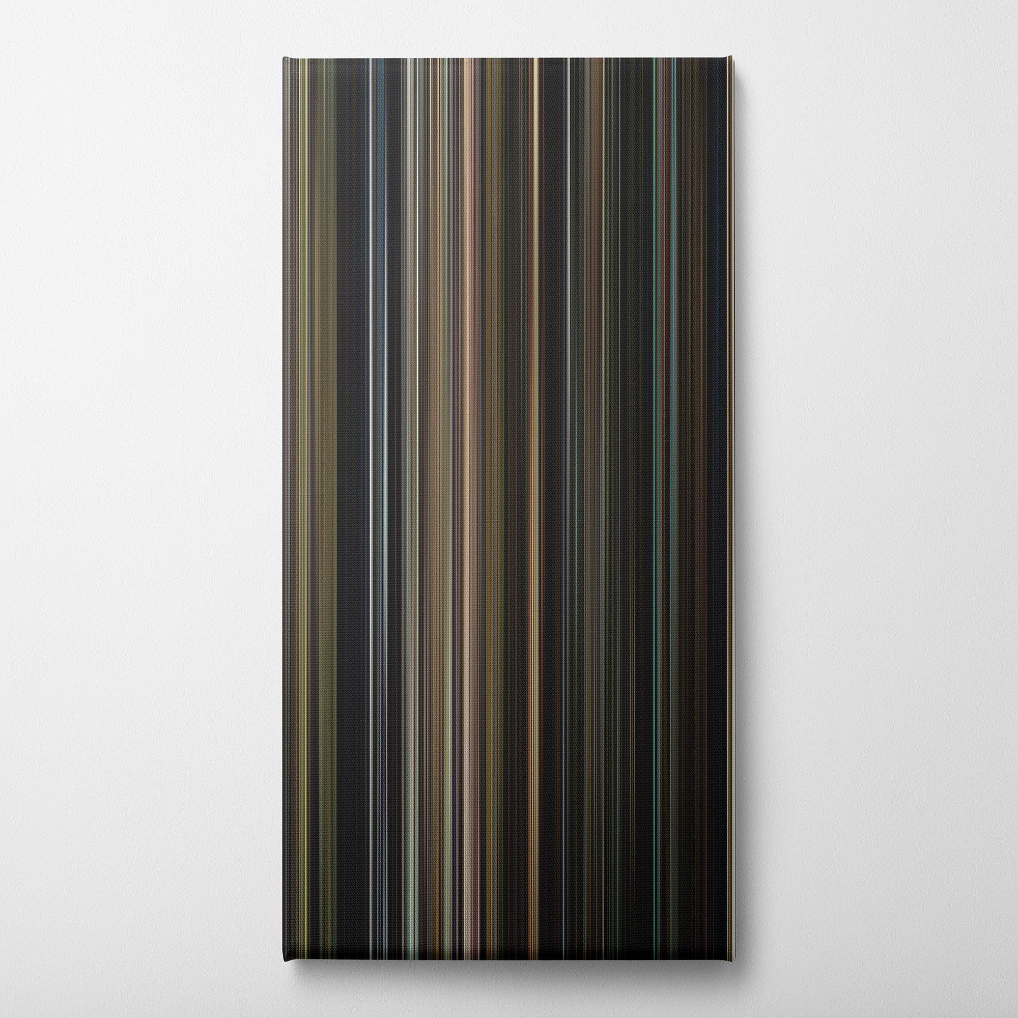 Annabelle (2014) CineSpectrum Color Spectrum Canvas Print - Vertical on Wall