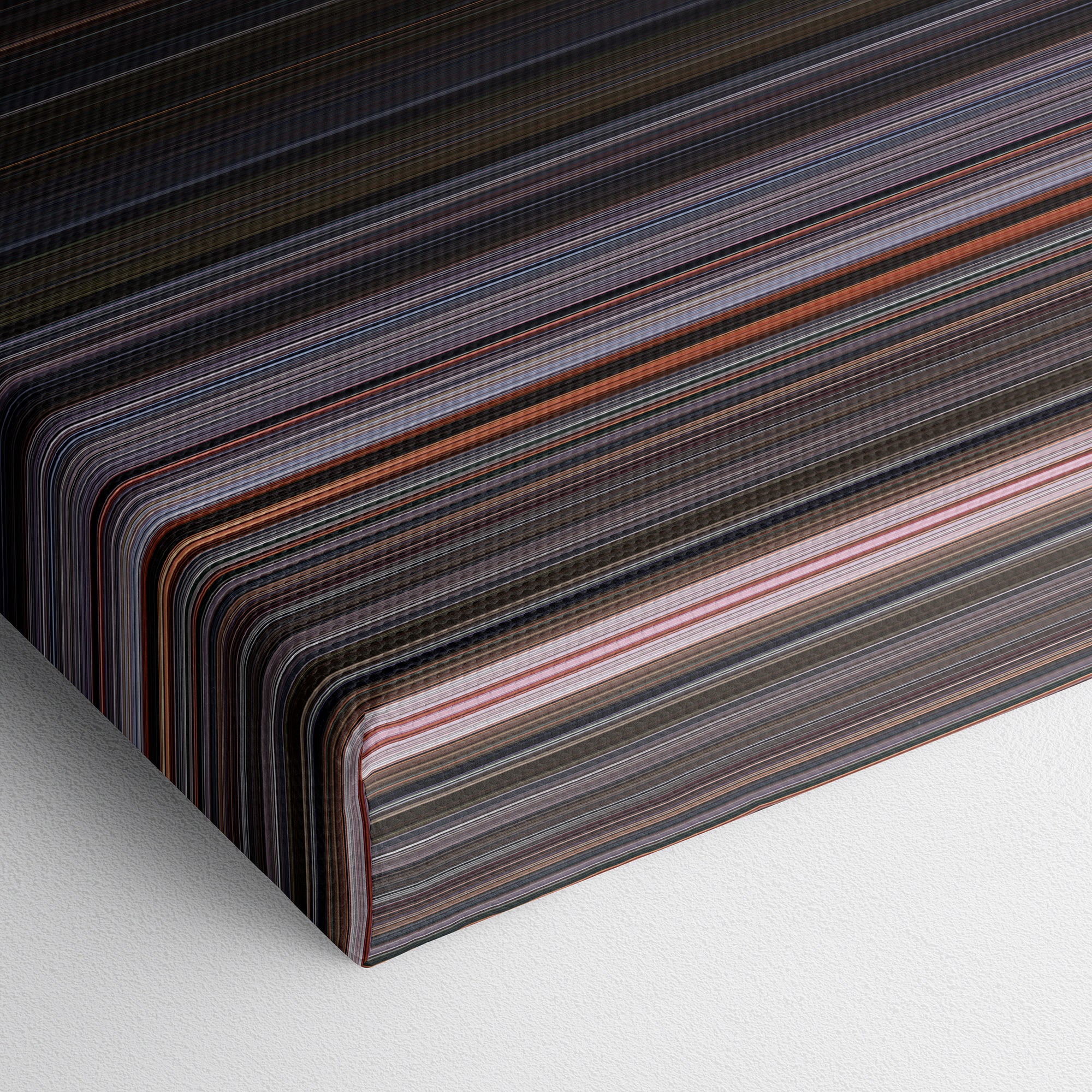 Ant-Man and the Wasp (2018) CineSpectrum Color Spectrum Canvas Print - Close Up of Bottom of Print