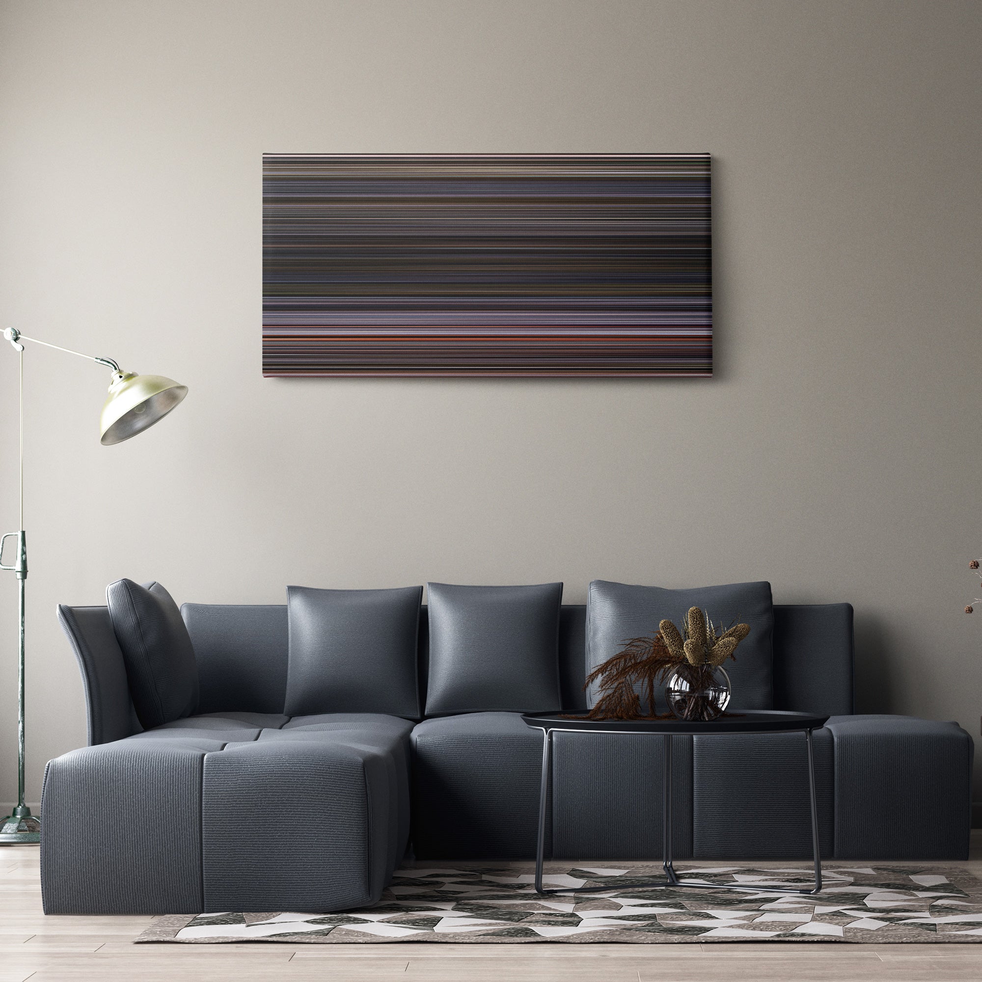 Ant-Man and the Wasp (2018) CineSpectrum Color Spectrum Canvas Print - Hanging Horizontal on Wall in Room