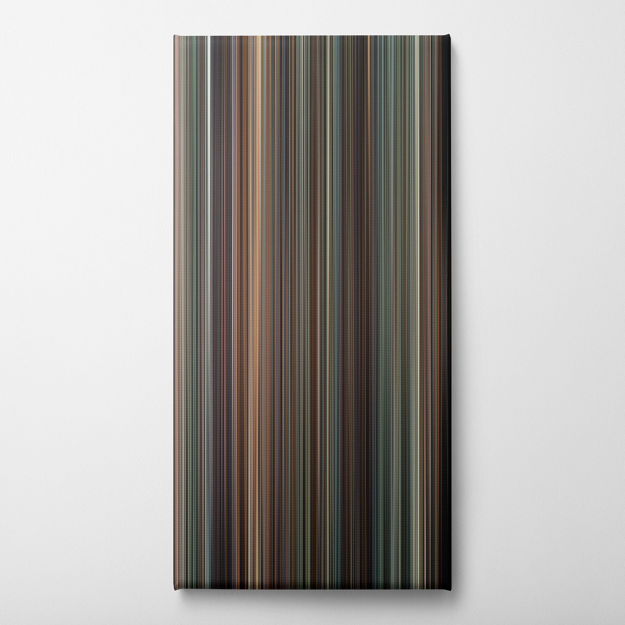 Argo (2012) CineSpectrum Color Spectrum Canvas Print - Vertical on Wall
