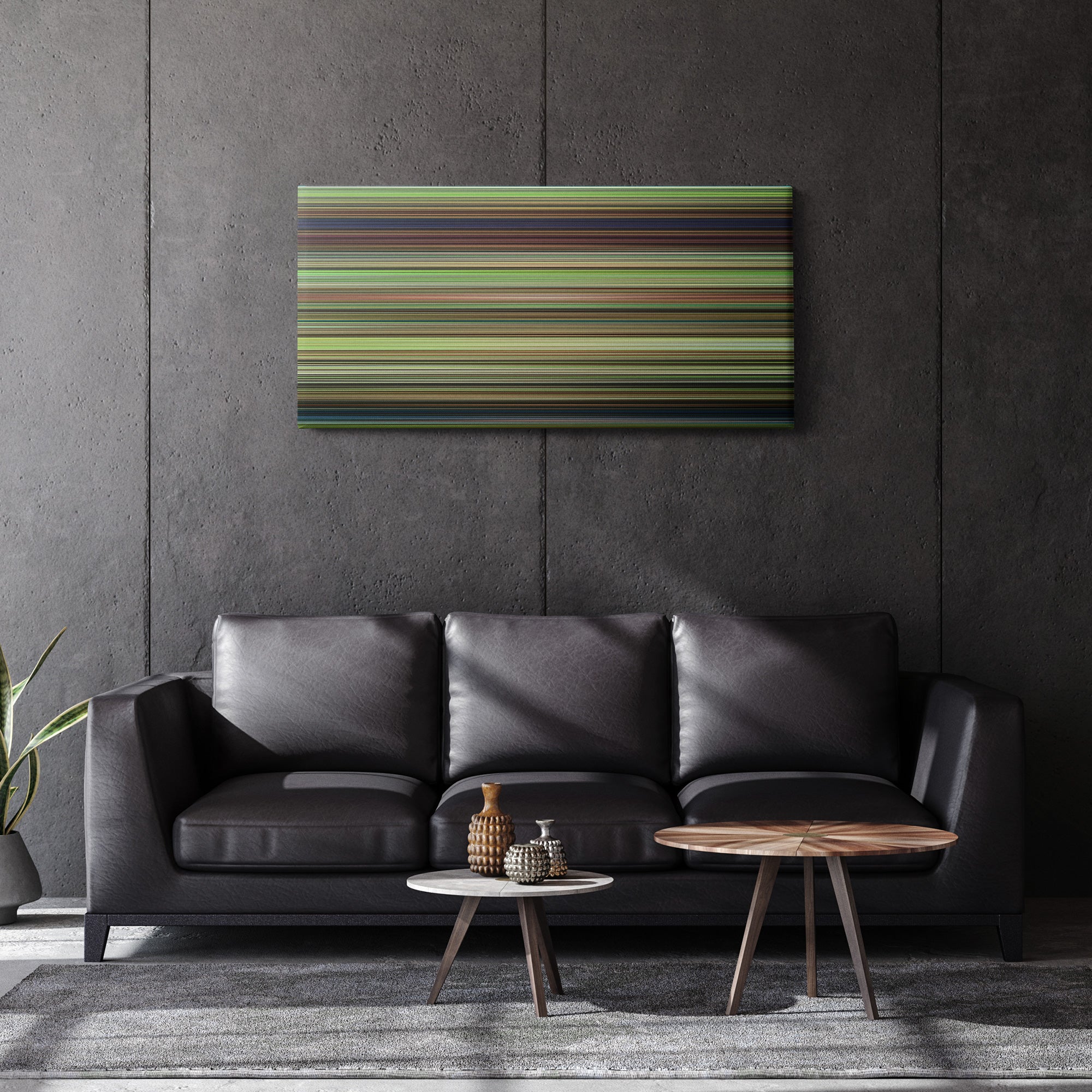 Arrietty (2010) CineSpectrum Color Spectrum Canvas Print - Hanging Horizontal on Wall in Room