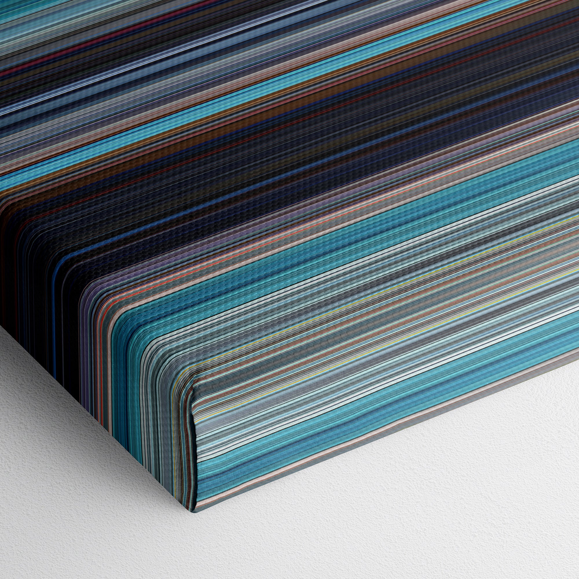 As Tears Go By (1988) CineSpectrum Color Spectrum Canvas Print - Close Up of Bottom of Print