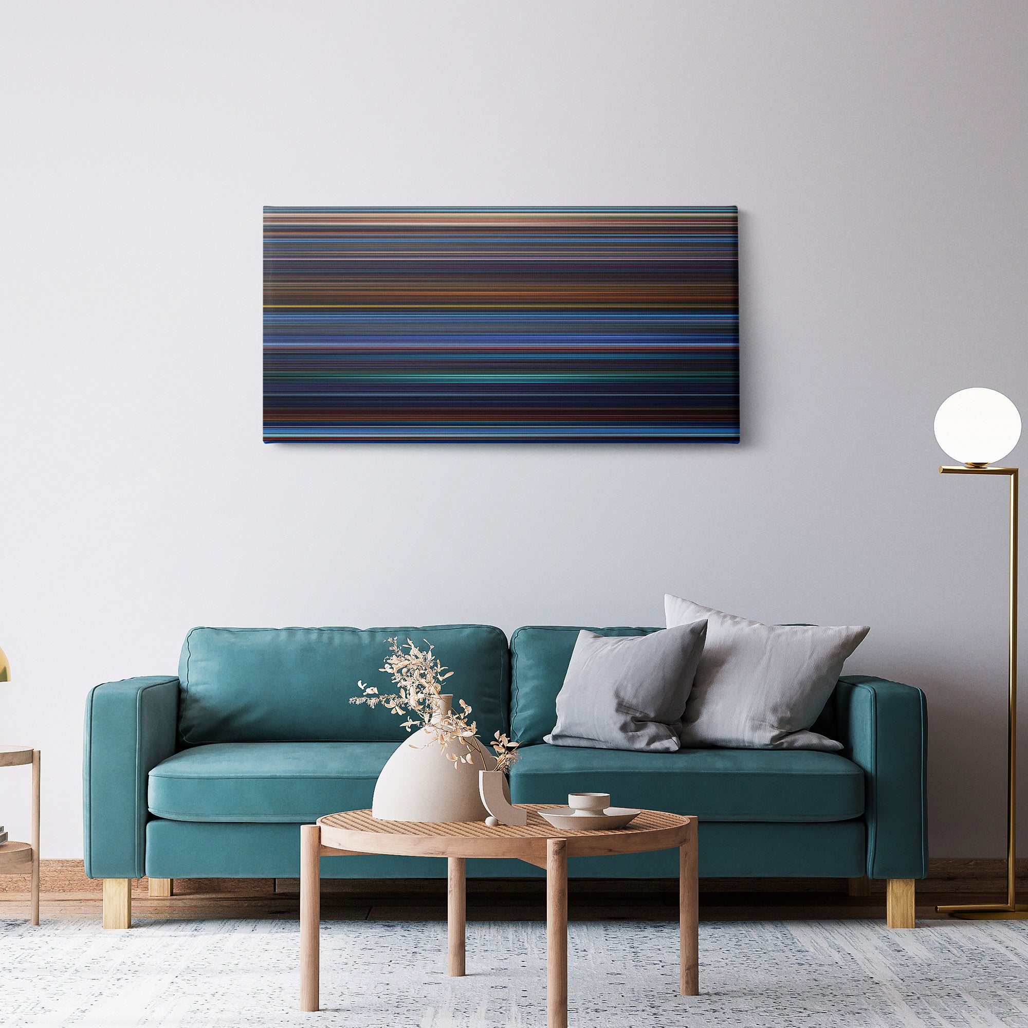 Atlantis - The Lost Empire (2001) CineSpectrum Color Spectrum Canvas Print - Hanging Horizontal on Wall in Room