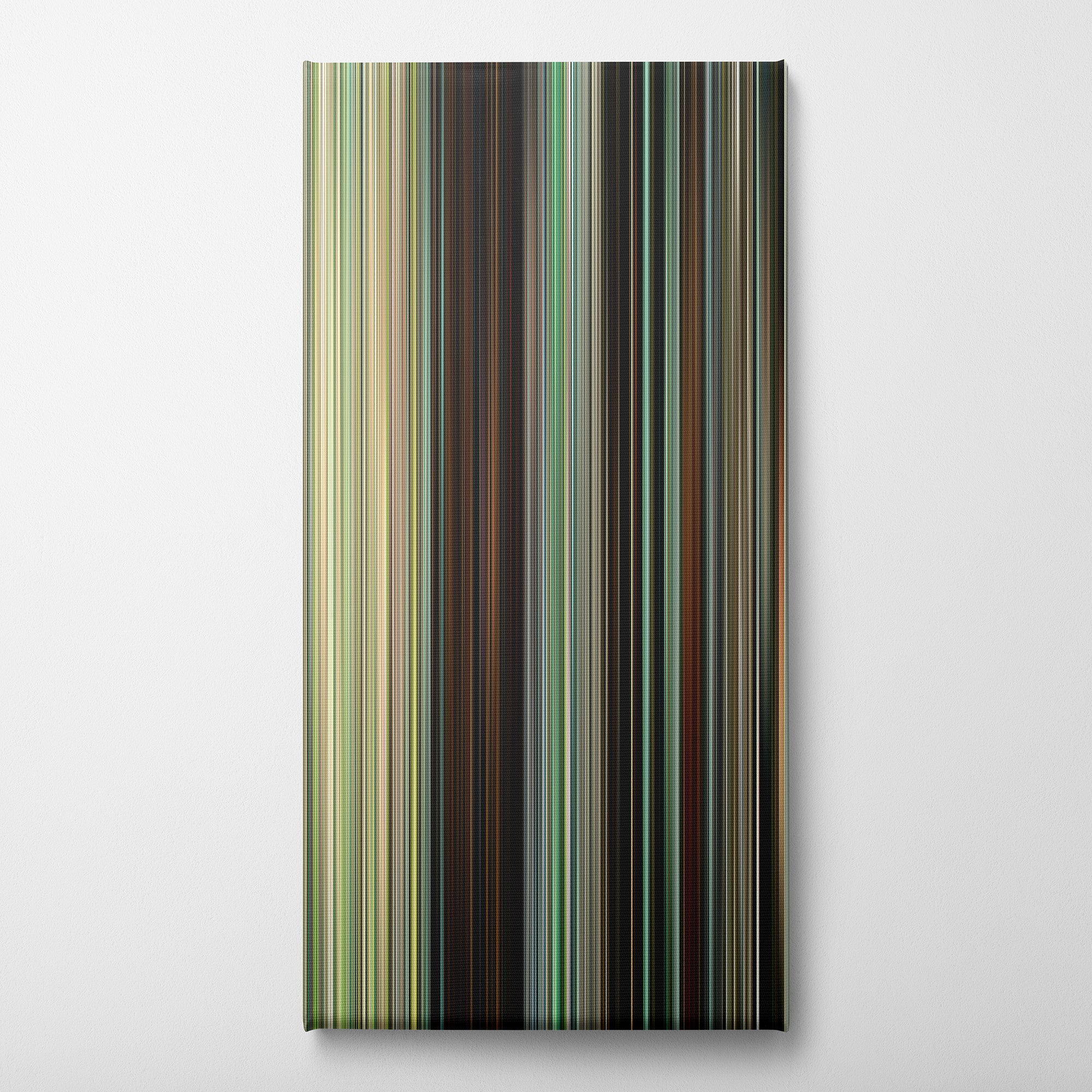 Atonement (2007) CineSpectrum Color Spectrum Canvas Print - Vertical on Wall