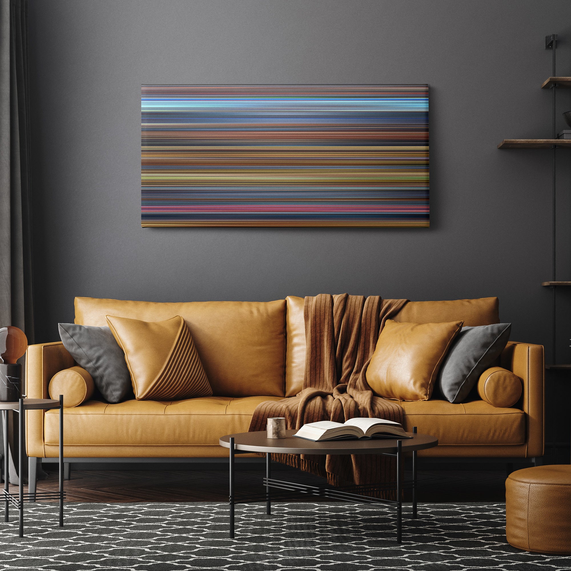 Austin Powers - International Man of Mystery (1997) CineSpectrum Color Spectrum Canvas Print - Hanging Horizontal on Wall in Room