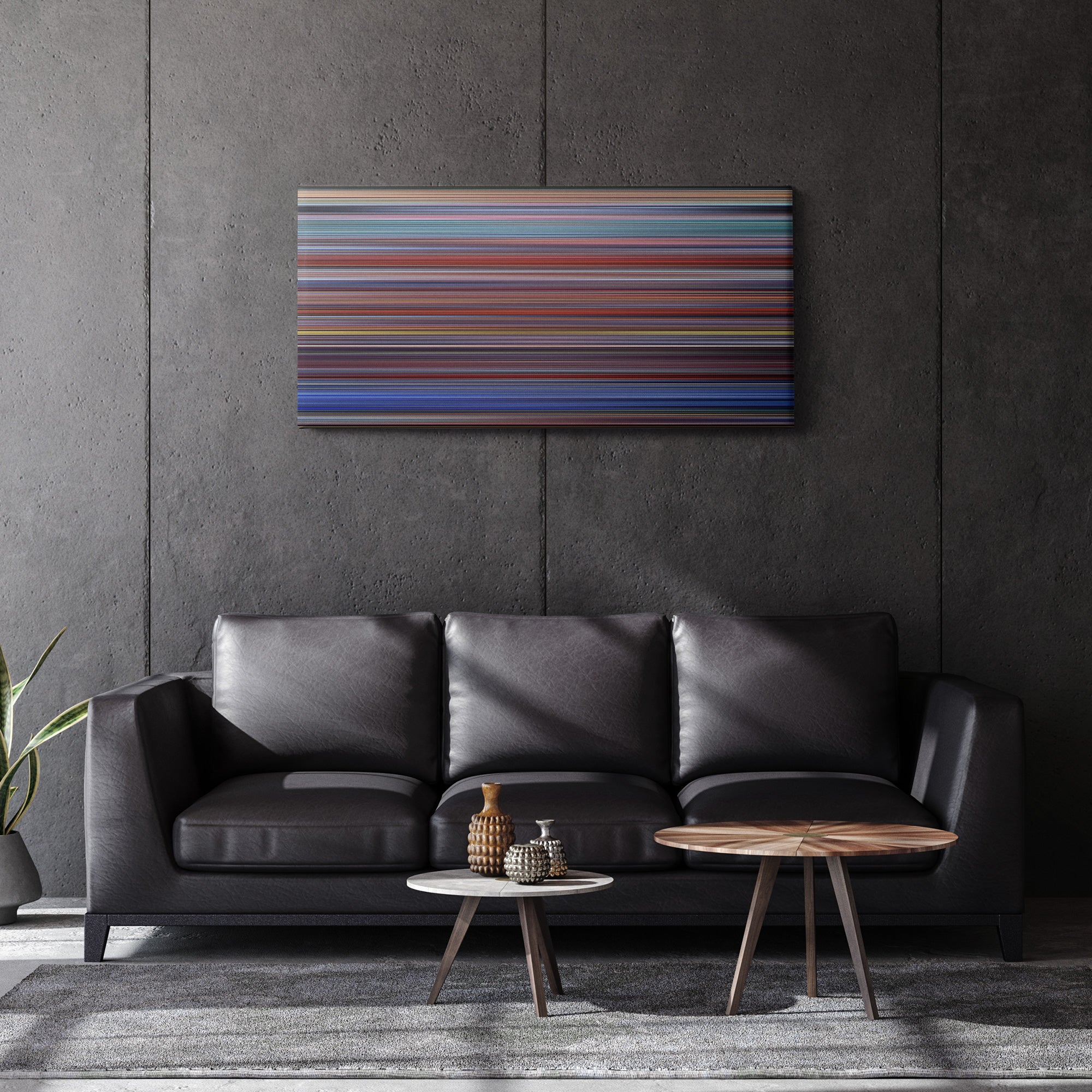 Austin Powers - the Spy Who Shagged Me (1999) CineSpectrum Color Spectrum Canvas Print - Hanging Horizontal on Wall in Room