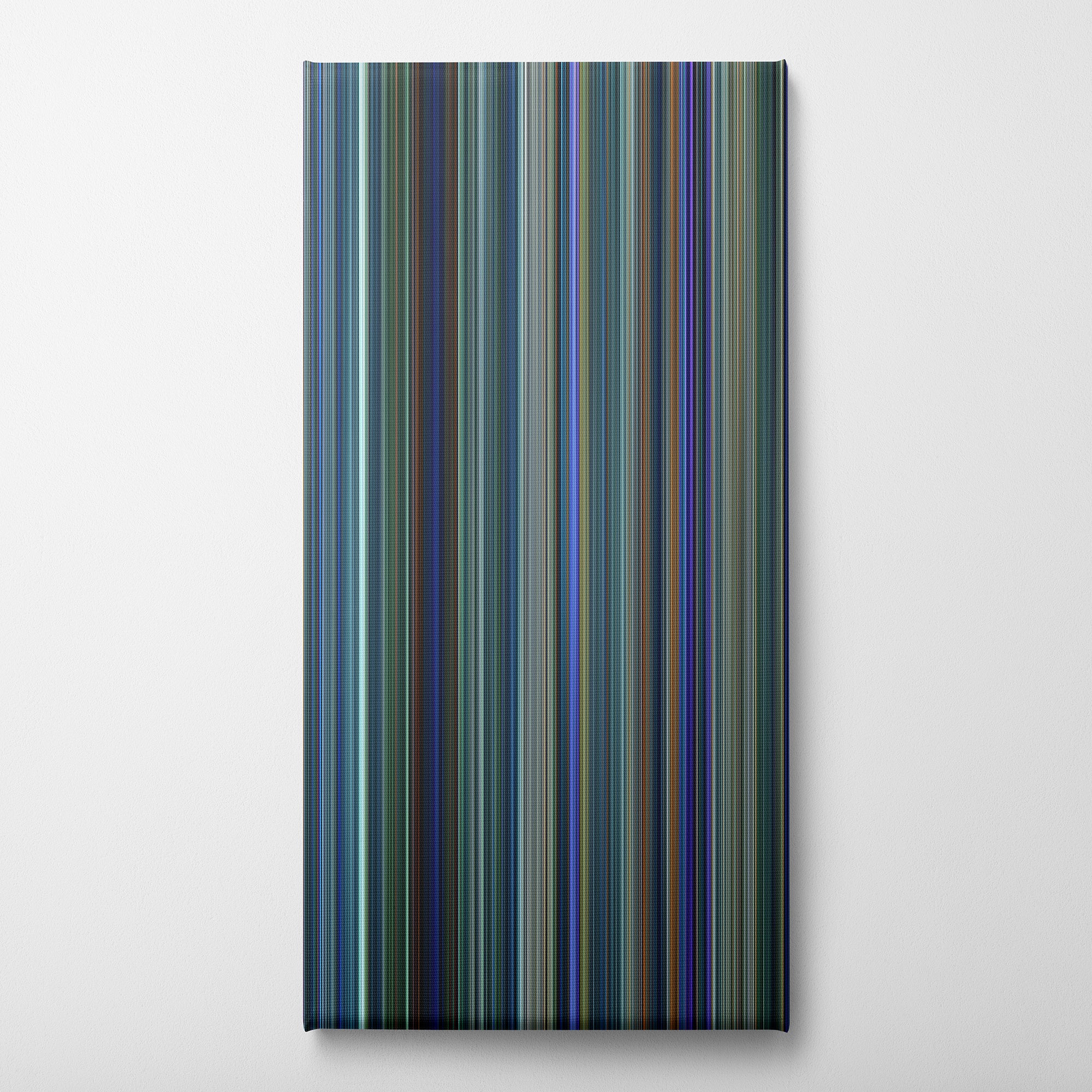 Avatar (2009) CineSpectrum Color Spectrum Canvas Print - Vertical on Wall