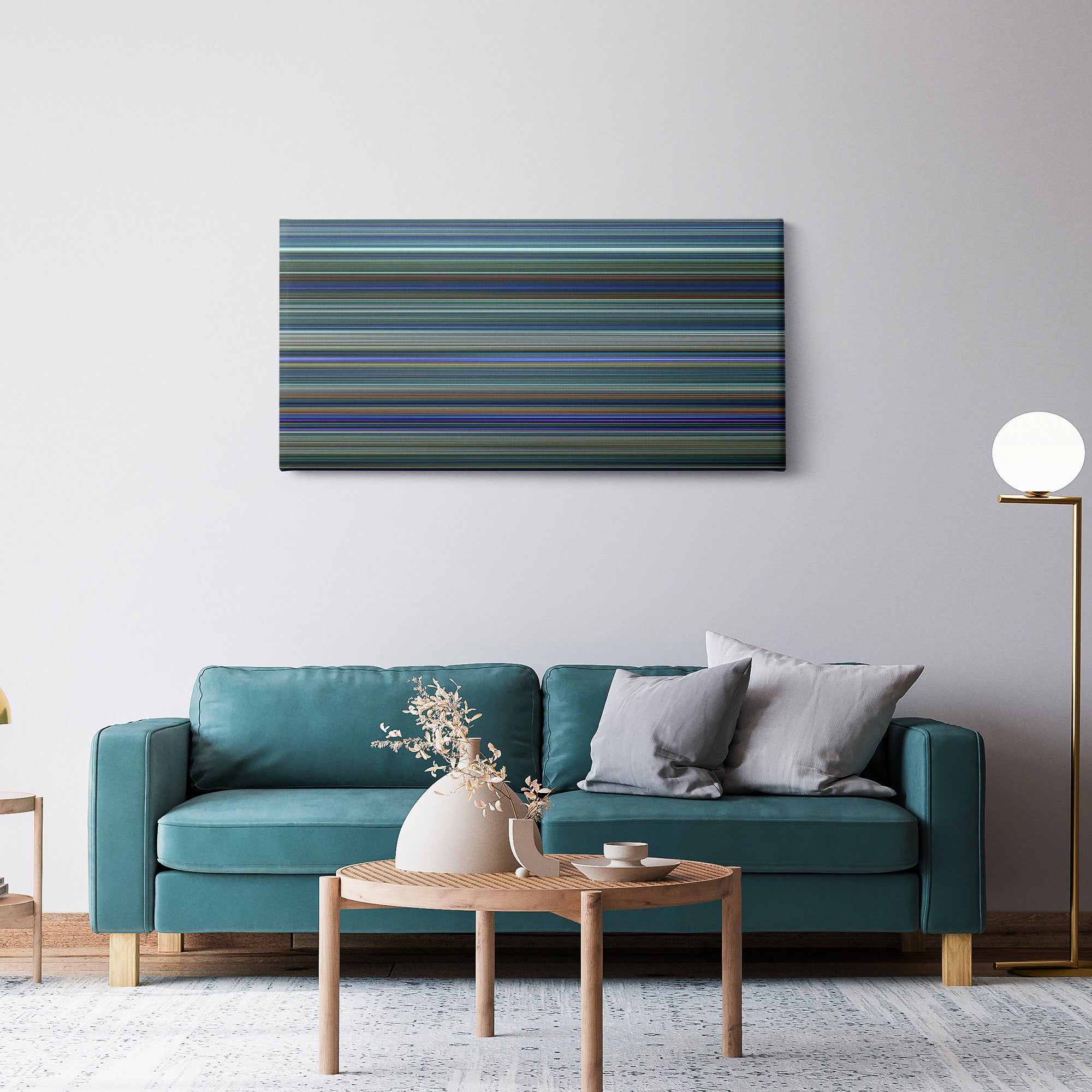 Avatar (2009) CineSpectrum Color Spectrum Canvas Print - Hanging Horizontal on Wall in Room