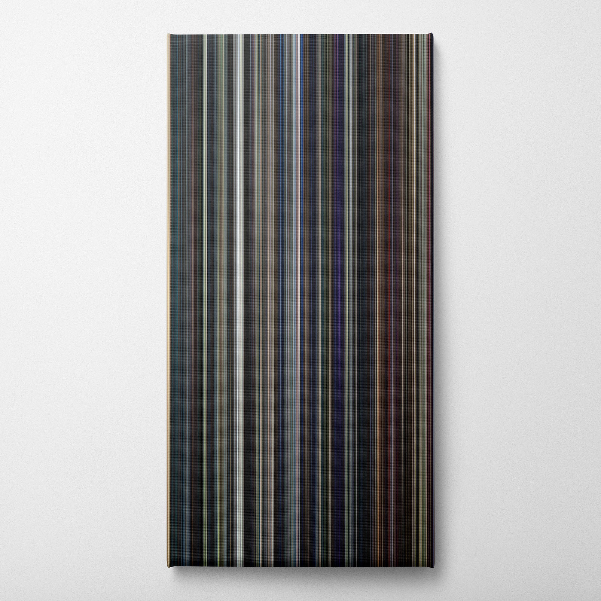Avengers - Endgame (2019) CineSpectrum Color Spectrum Canvas Print - Vertical on Wall