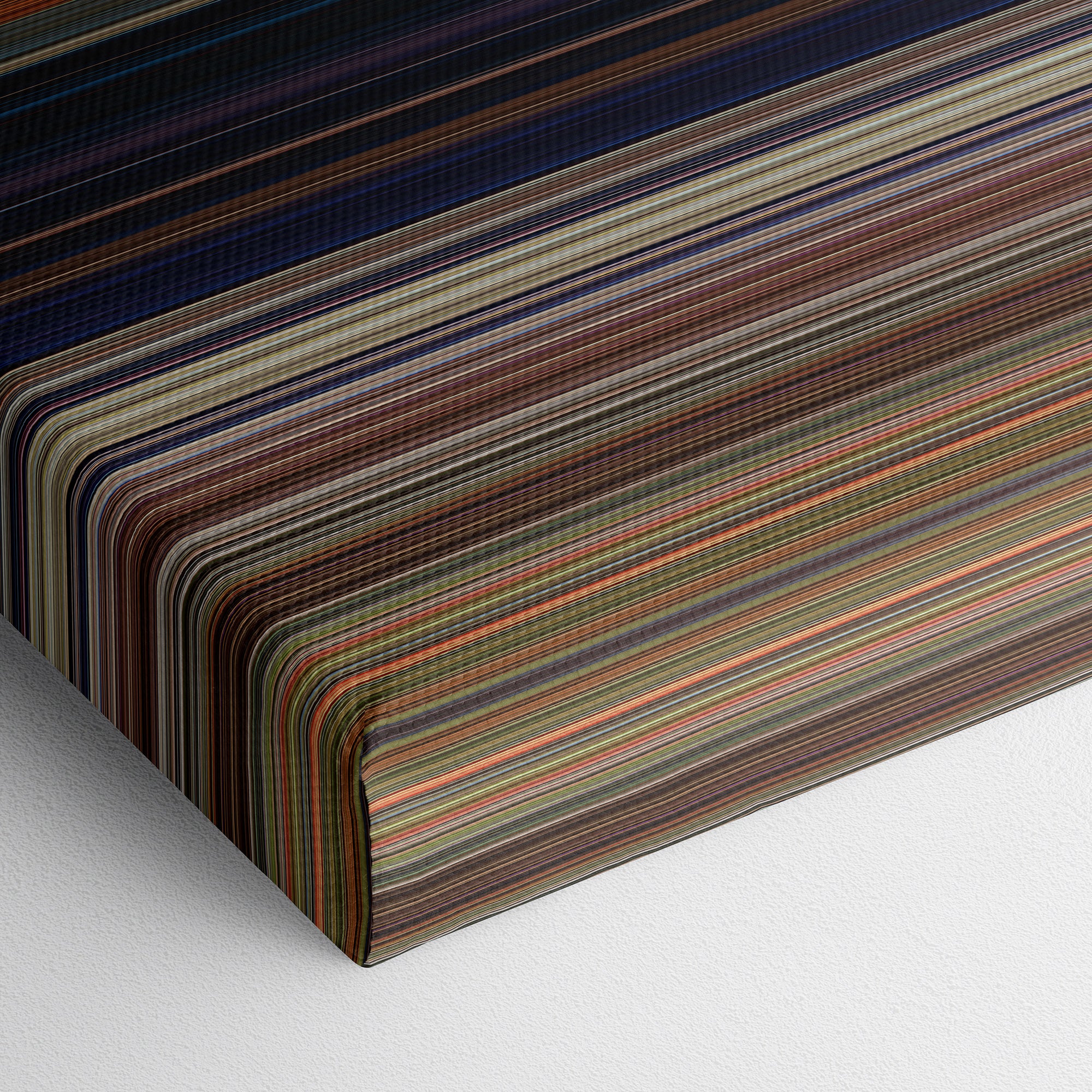 Avengers - Infinity War (2018) CineSpectrum Color Spectrum Canvas Print - Close Up of Bottom of Print