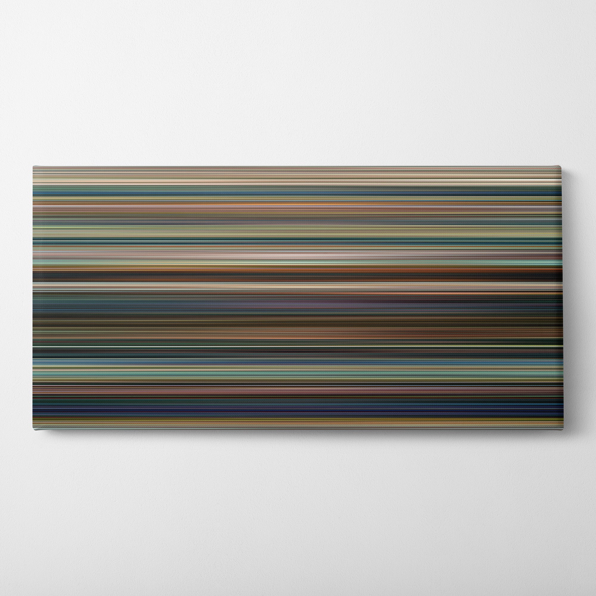 Baby Driver (2017) CineSpectrum Color Spectrum Canvas Print - Horizontal on Wall