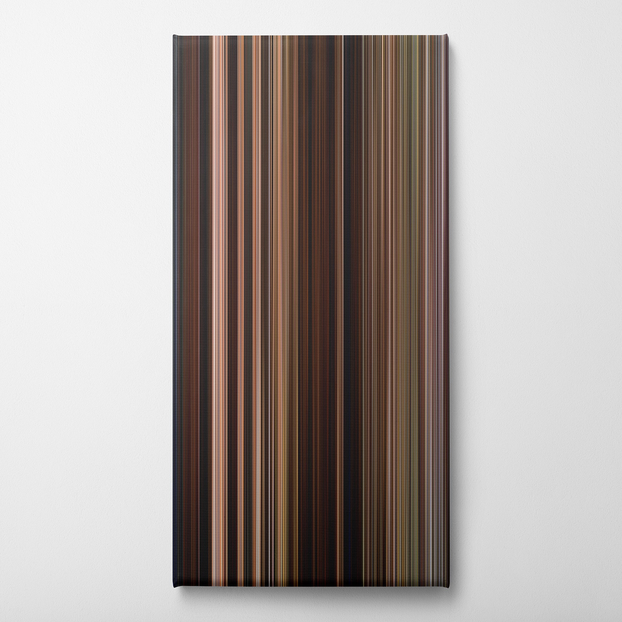 Back to the Future III (1990) CineSpectrum Color Spectrum Canvas Print - Vertical on Wall