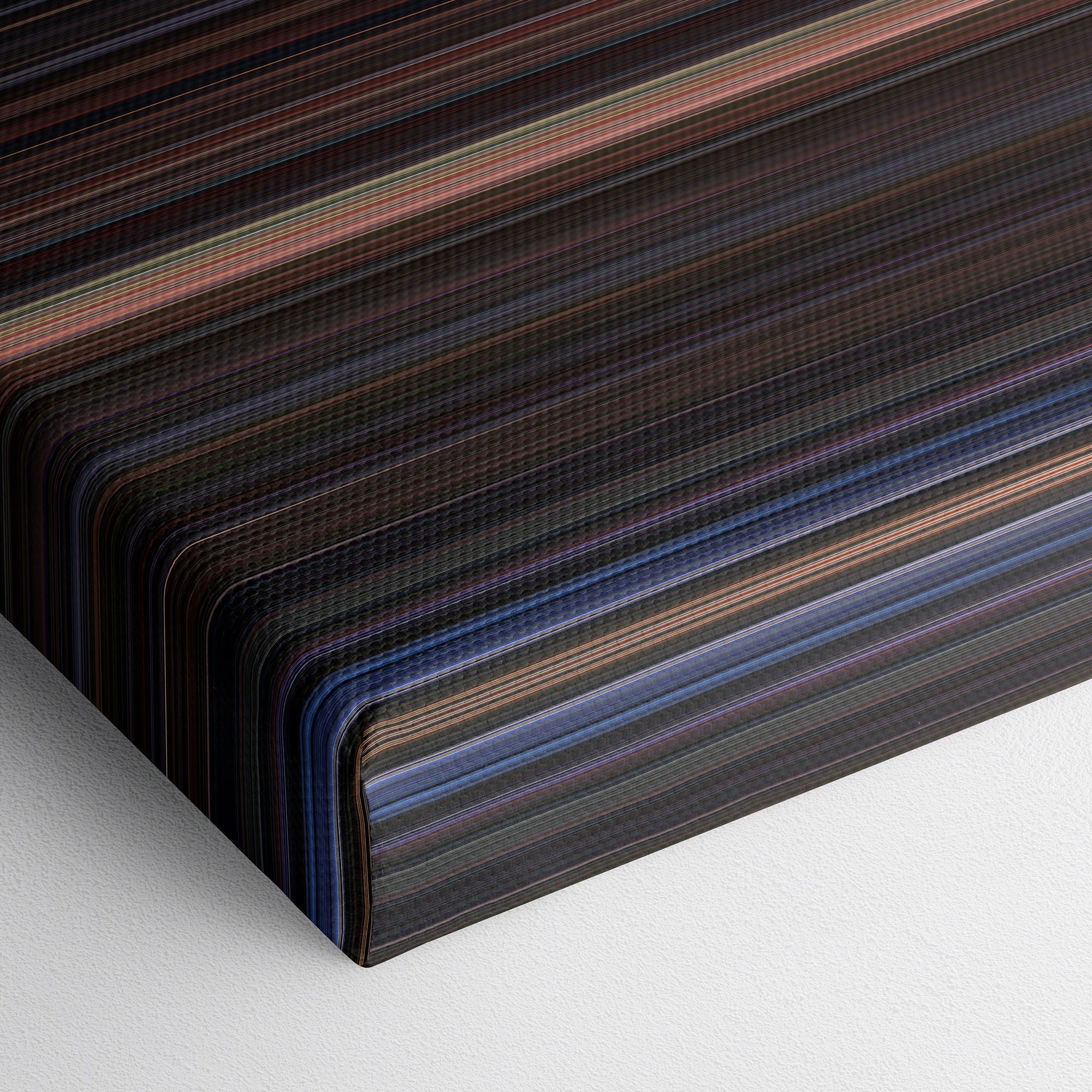 Back to the Future II (1989) CineSpectrum Color Spectrum Canvas Print - Close Up of Bottom of Print