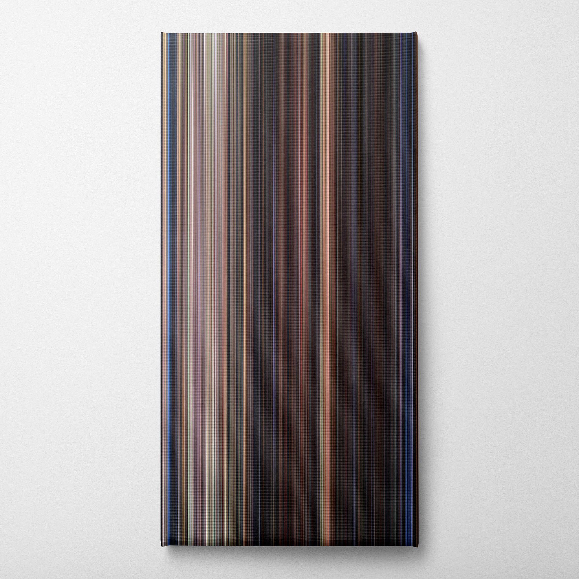 Back to the Future II (1989) CineSpectrum Color Spectrum Canvas Print - Vertical on Wall