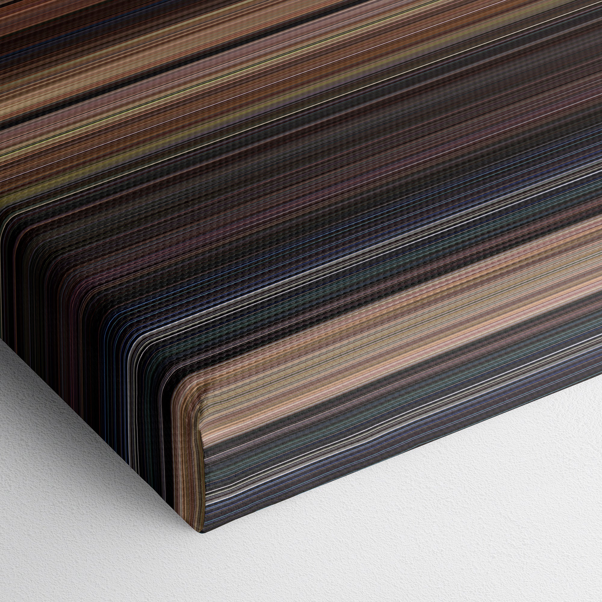 Back to the Future (1985) CineSpectrum Color Spectrum Canvas Print - Close Up of Bottom of Print