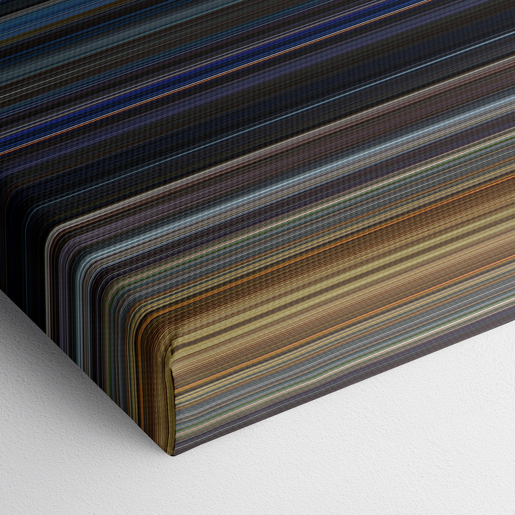 Bad Boys (1995) CineSpectrum Color Spectrum Canvas Print - Close Up of Bottom of Print