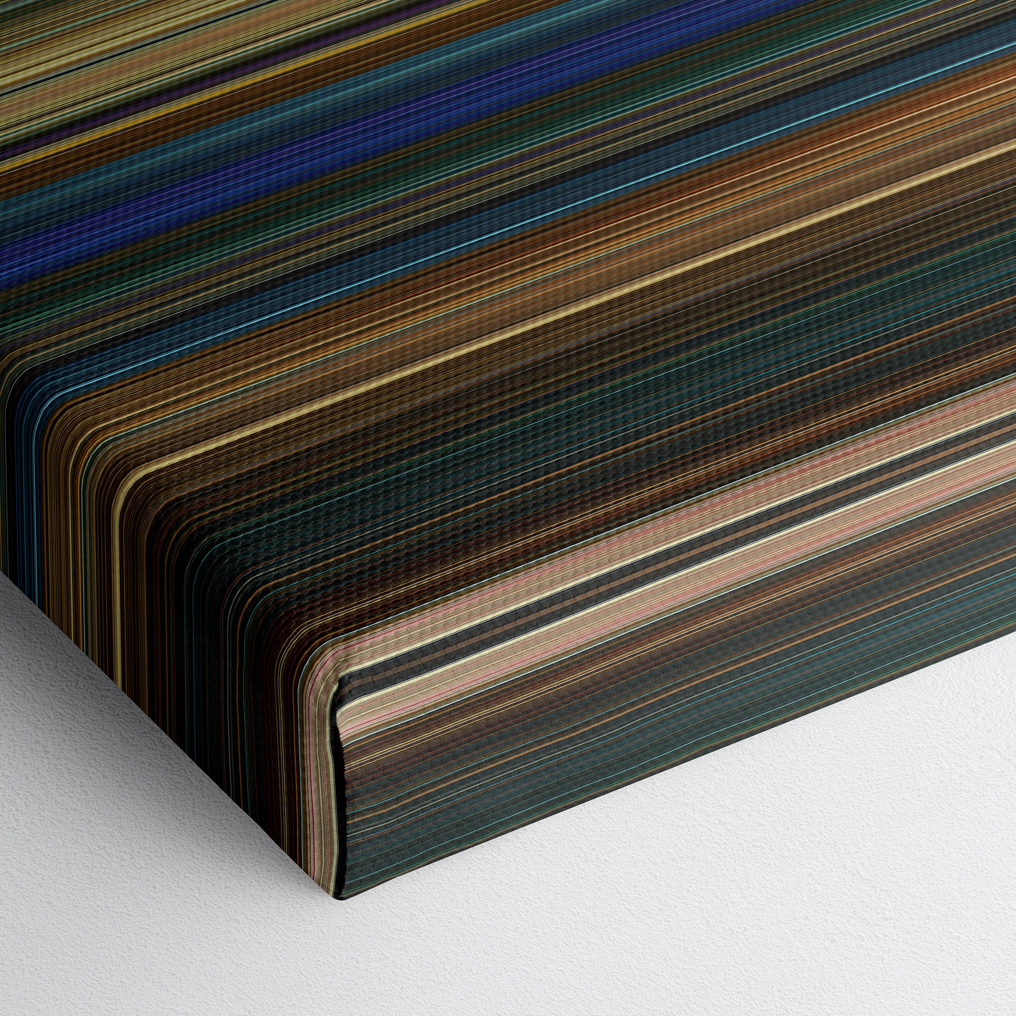 Bad Boys for Life (2020) CineSpectrum Color Spectrum Canvas Print - Close Up of Bottom of Print