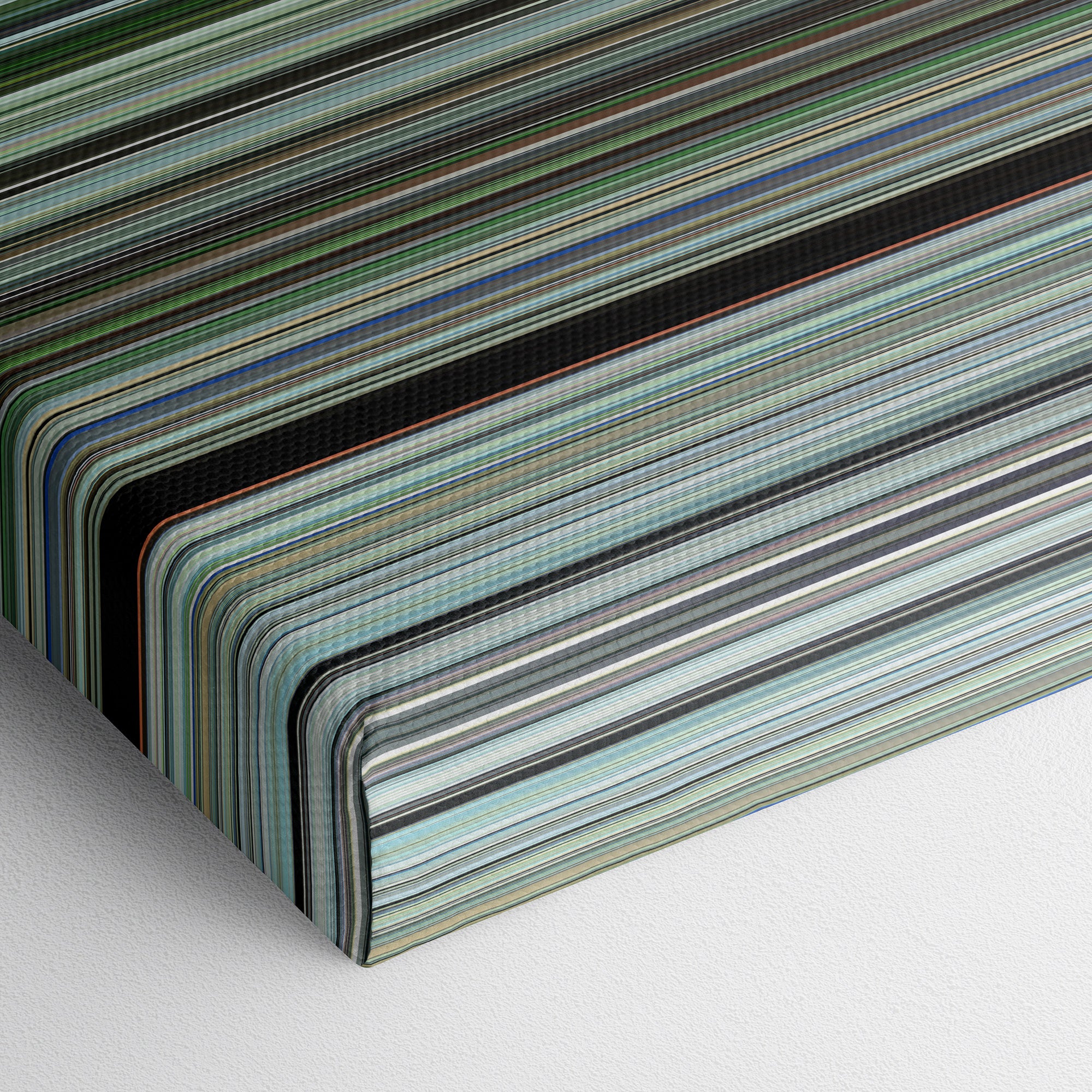 Badlands (1973) CineSpectrum Color Spectrum Canvas Print - Close Up of Bottom of Print