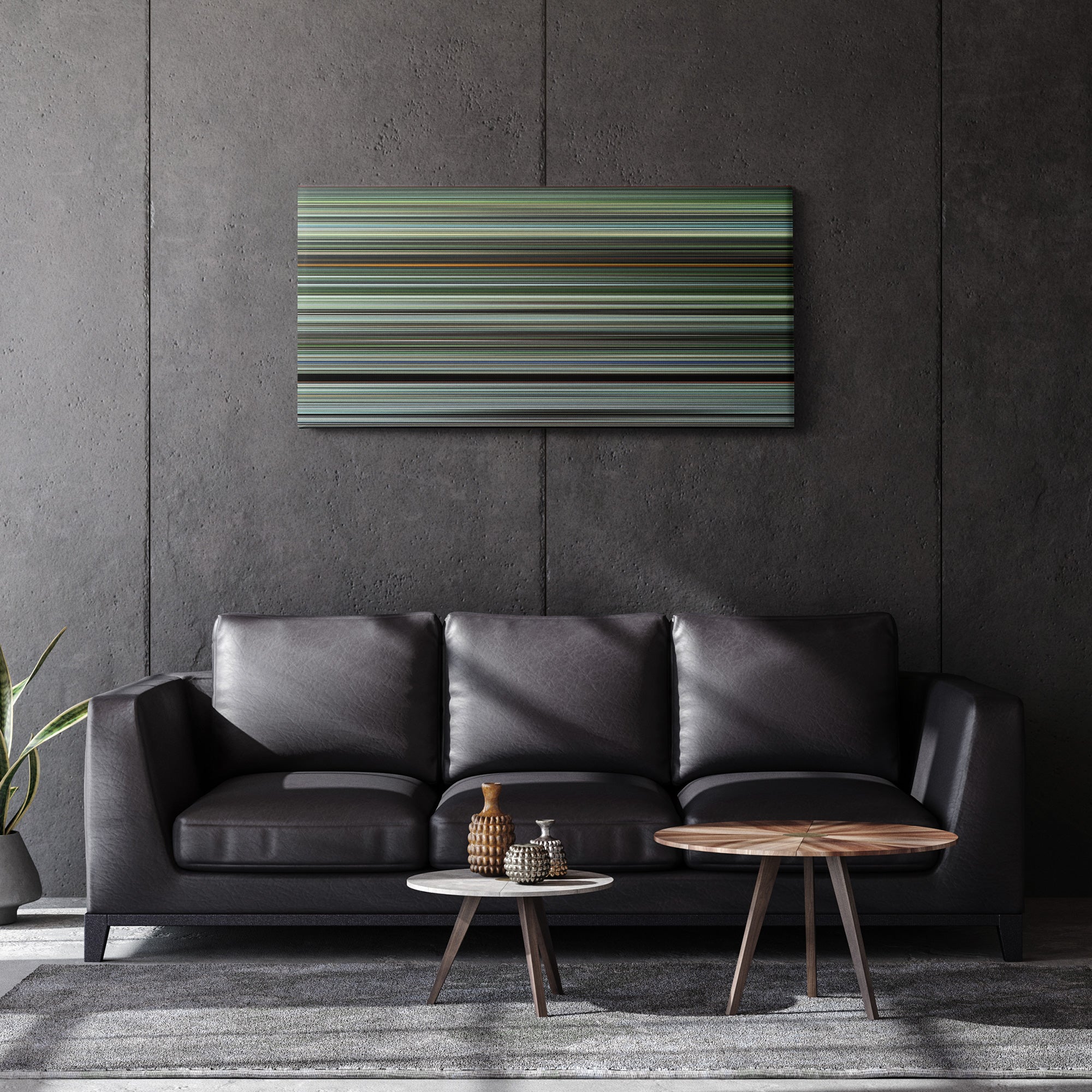 Badlands (1973) CineSpectrum Color Spectrum Canvas Print - Hanging Horizontal on Wall in Room