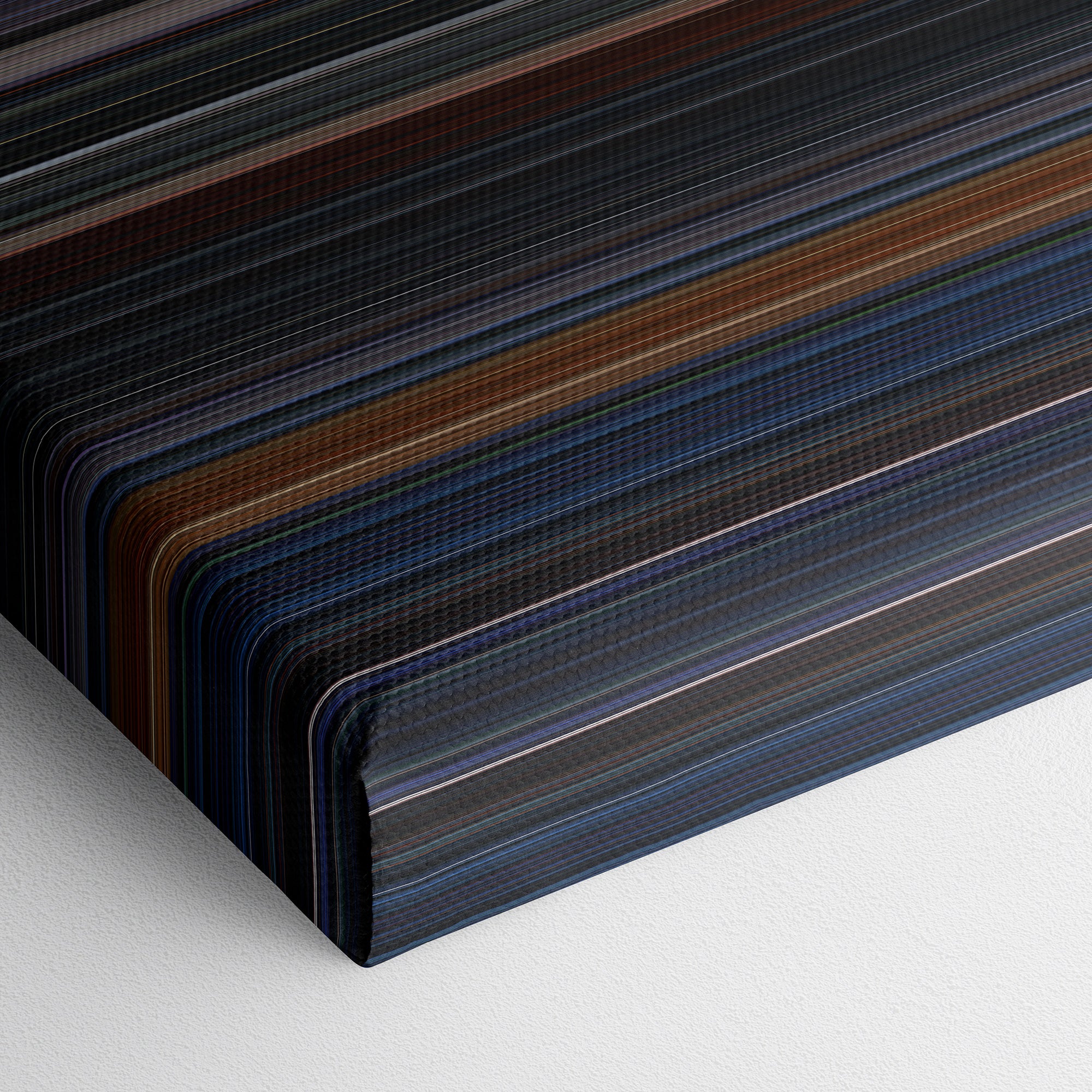 Batman Returns (1992) CineSpectrum Color Spectrum Canvas Print - Close Up of Bottom of Print