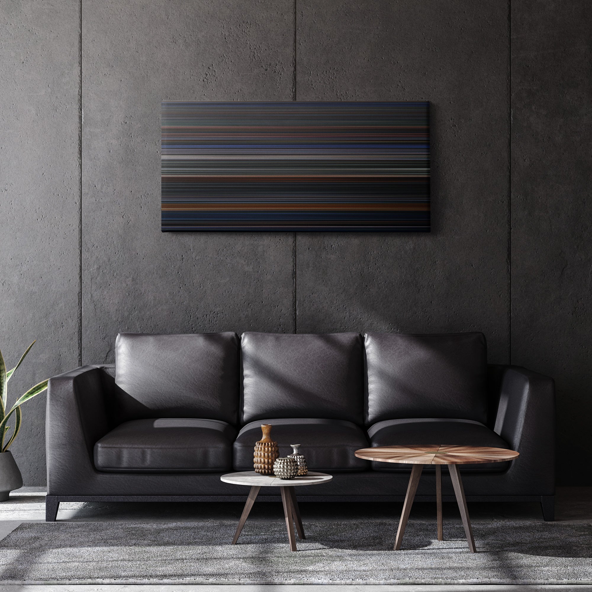 Batman Returns (1992) CineSpectrum Color Spectrum Canvas Print - Hanging Horizontal on Wall in Room