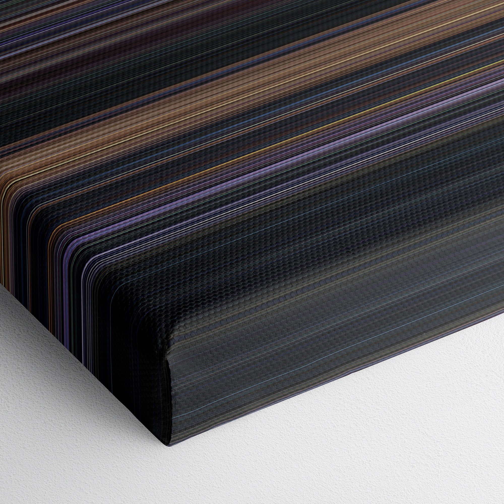 Batman (1989) CineSpectrum Color Spectrum Canvas Print - Close Up of Bottom of Print