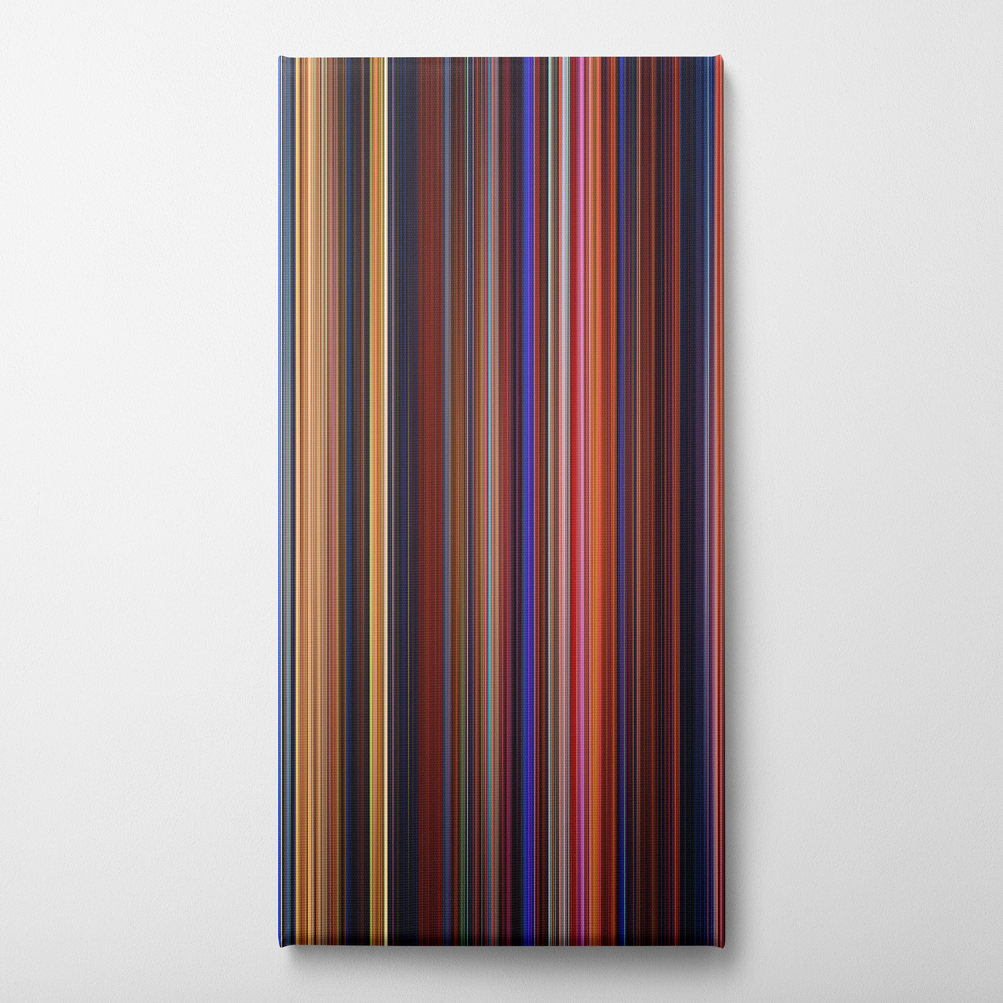 Beauty and the Beast (1991) CineSpectrum Color Spectrum Canvas Print - Vertical on Wall