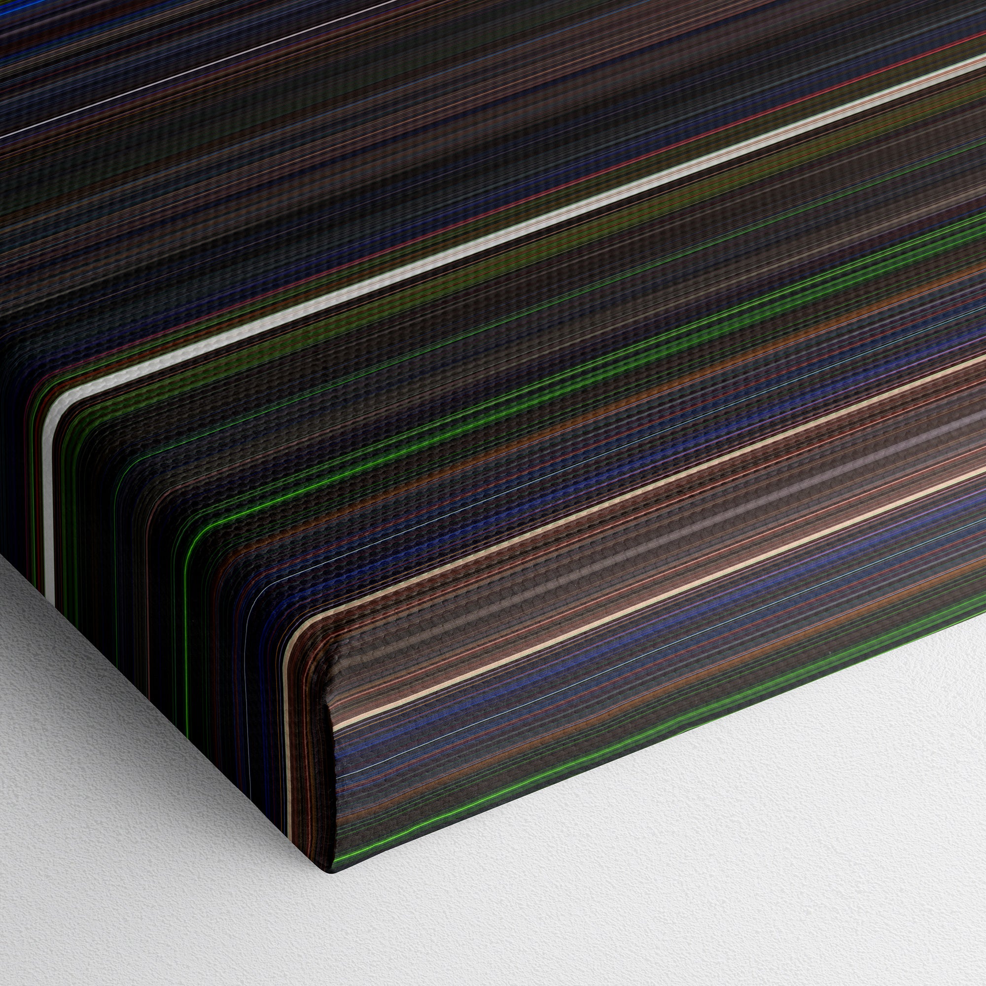 Beetlejuice (1988) CineSpectrum Color Spectrum Canvas Print - Close Up of Bottom of Print