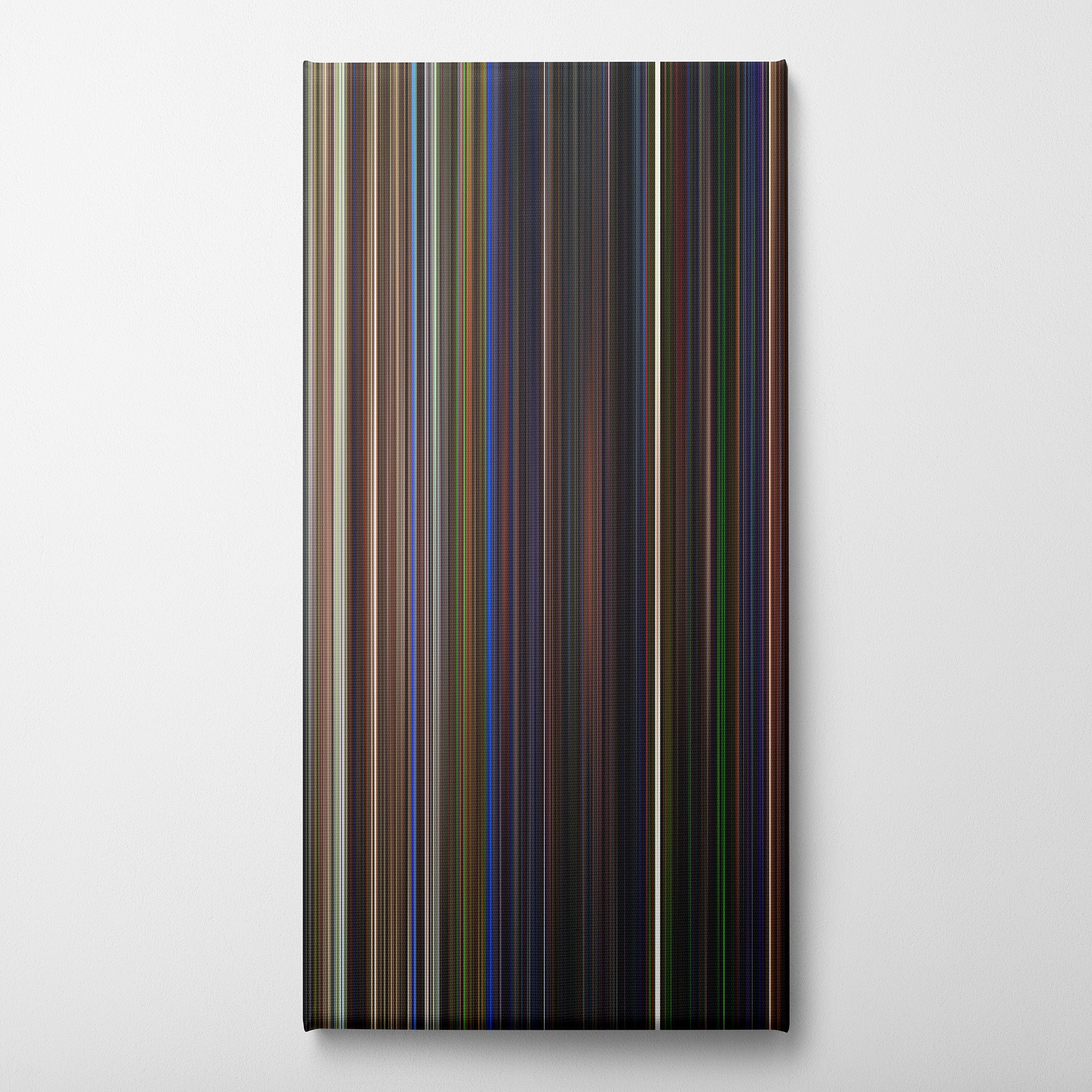 Beetlejuice (1988) CineSpectrum Color Spectrum Canvas Print - Vertical on Wall
