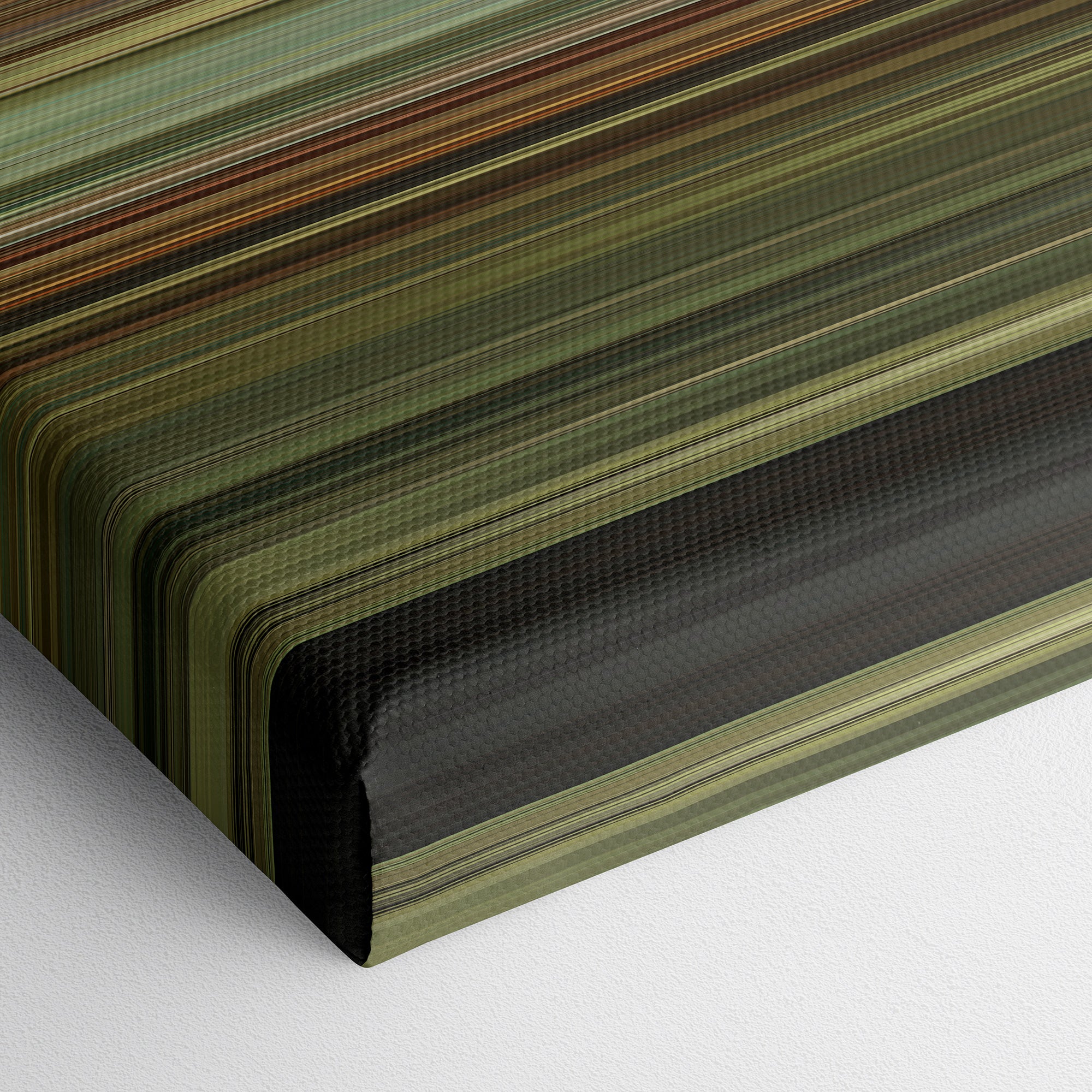 Before Midnight (2013) CineSpectrum Color Spectrum Canvas Print - Close Up of Bottom of Print