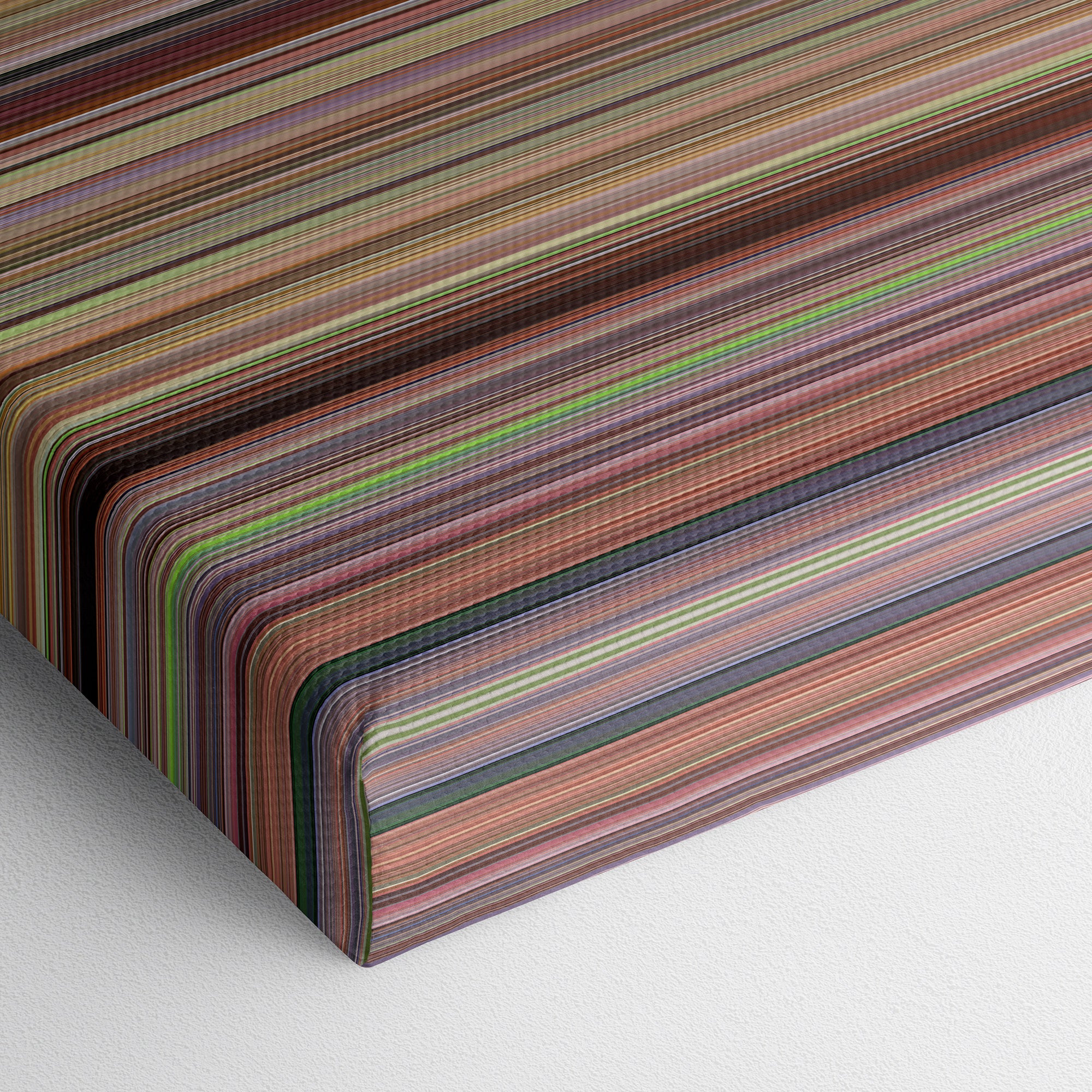 Bend It Like Beckham (2002) CineSpectrum Color Spectrum Canvas Print - Close Up of Bottom of Print
