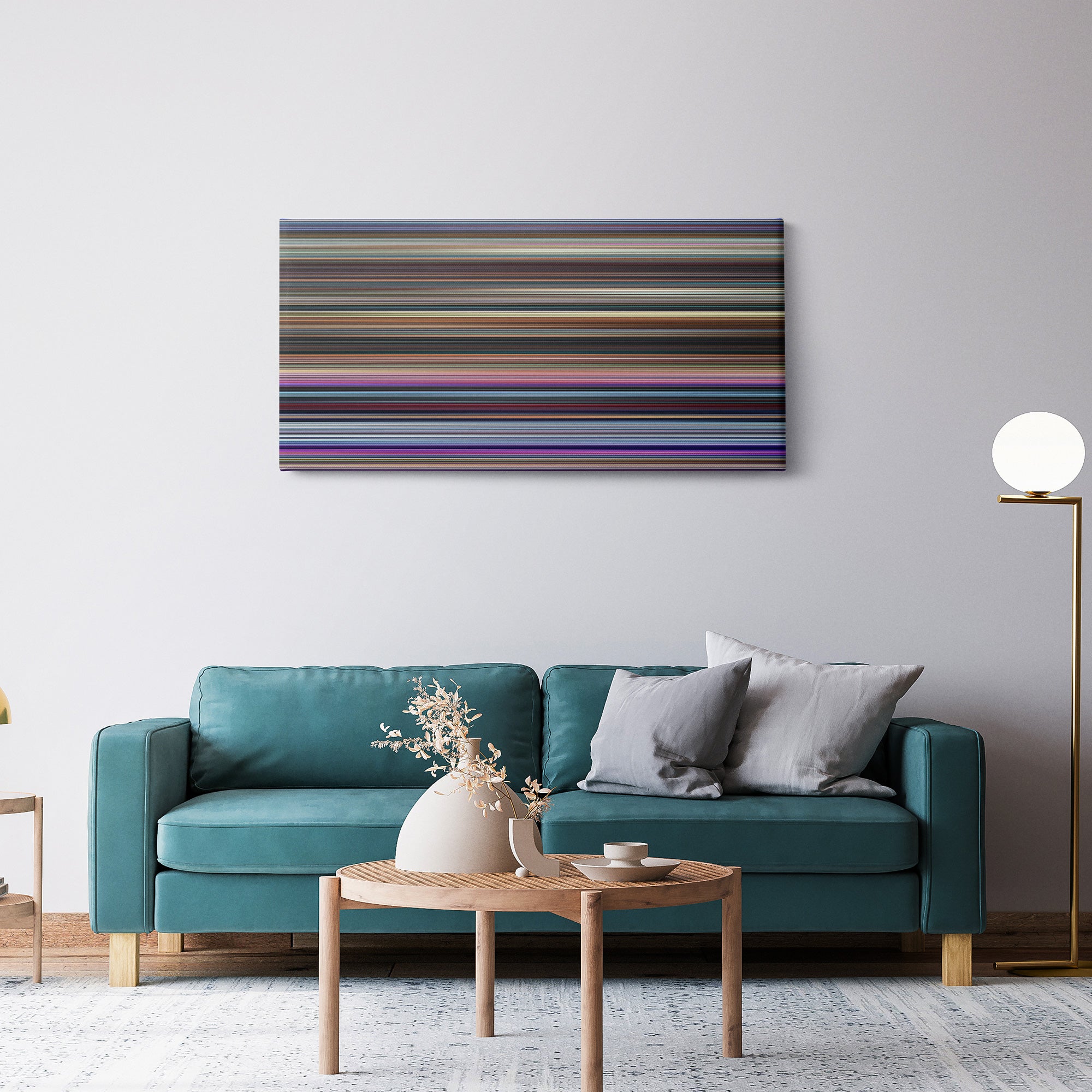 Big Hero 6 (2014) CineSpectrum Color Spectrum Canvas Print - Hanging Horizontal on Wall in Room