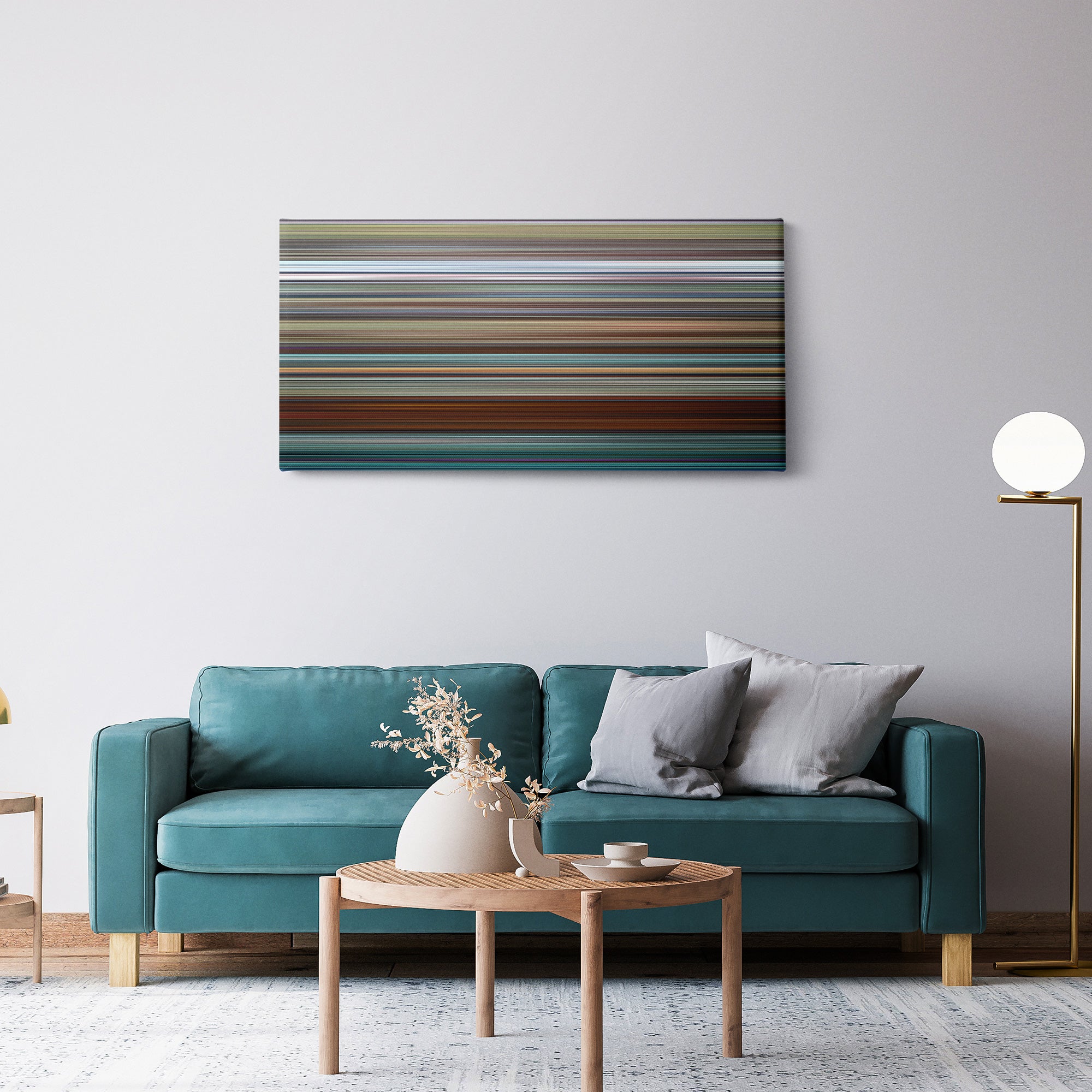 Bill and Ted Face the Music (2020) CineSpectrum Color Spectrum Canvas Print - Hanging Horizontal on Wall in Room
