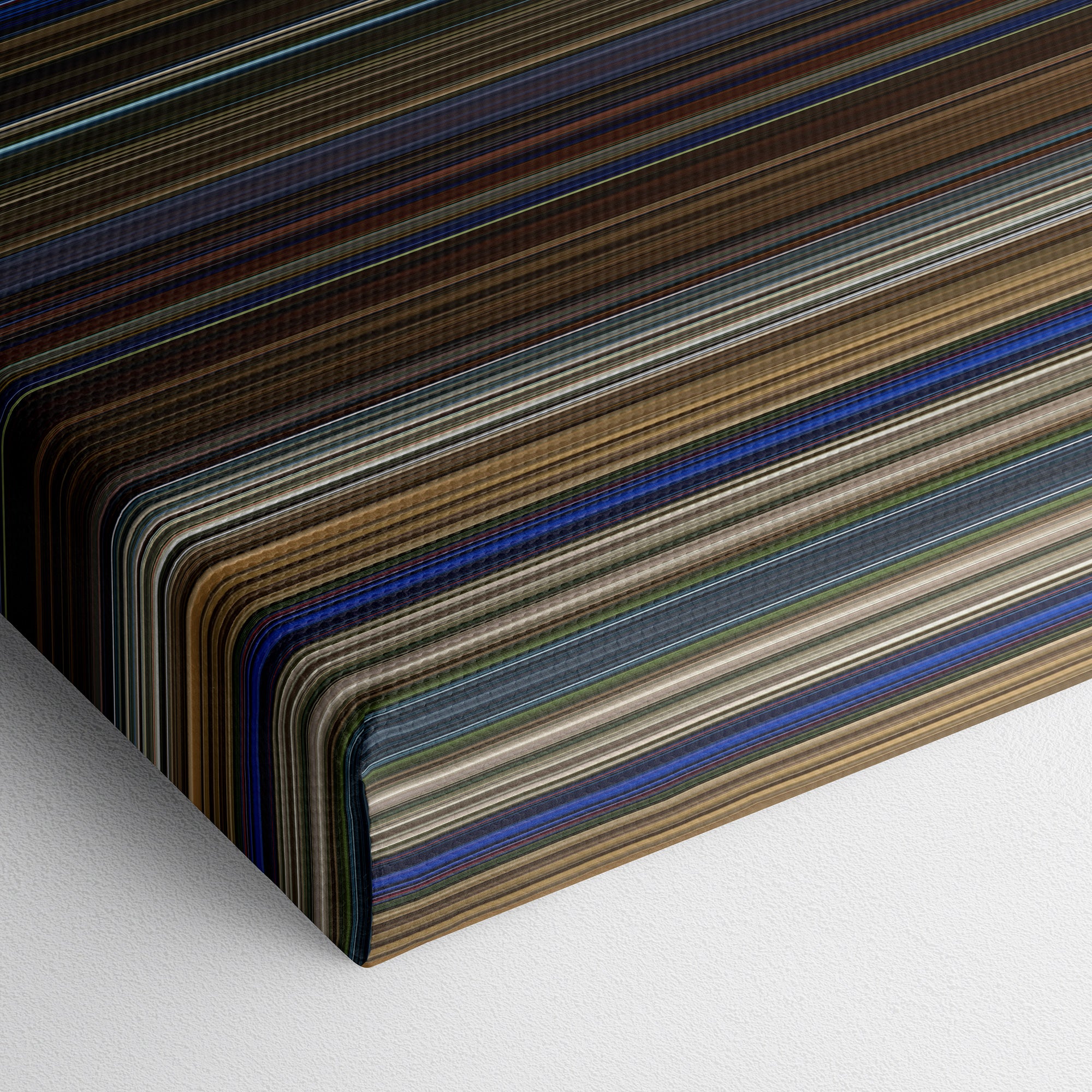 Birdman or (The Unexpected Virtue of Ignorance) (2014) CineSpectrum Color Spectrum Canvas Print - Close Up of Bottom of Print