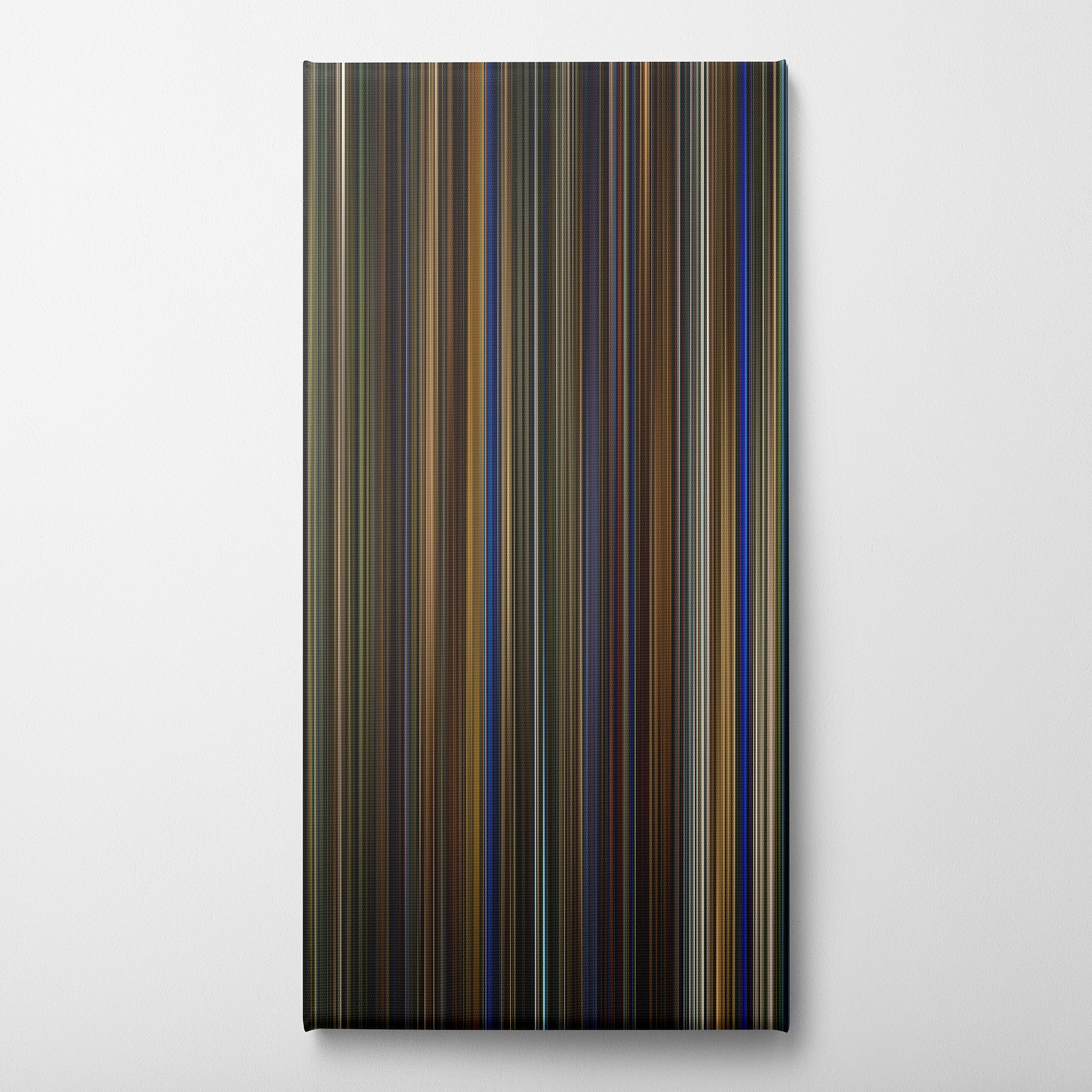 Birdman or (The Unexpected Virtue of Ignorance) (2014) CineSpectrum Color Spectrum Canvas Print - Vertical on Wall
