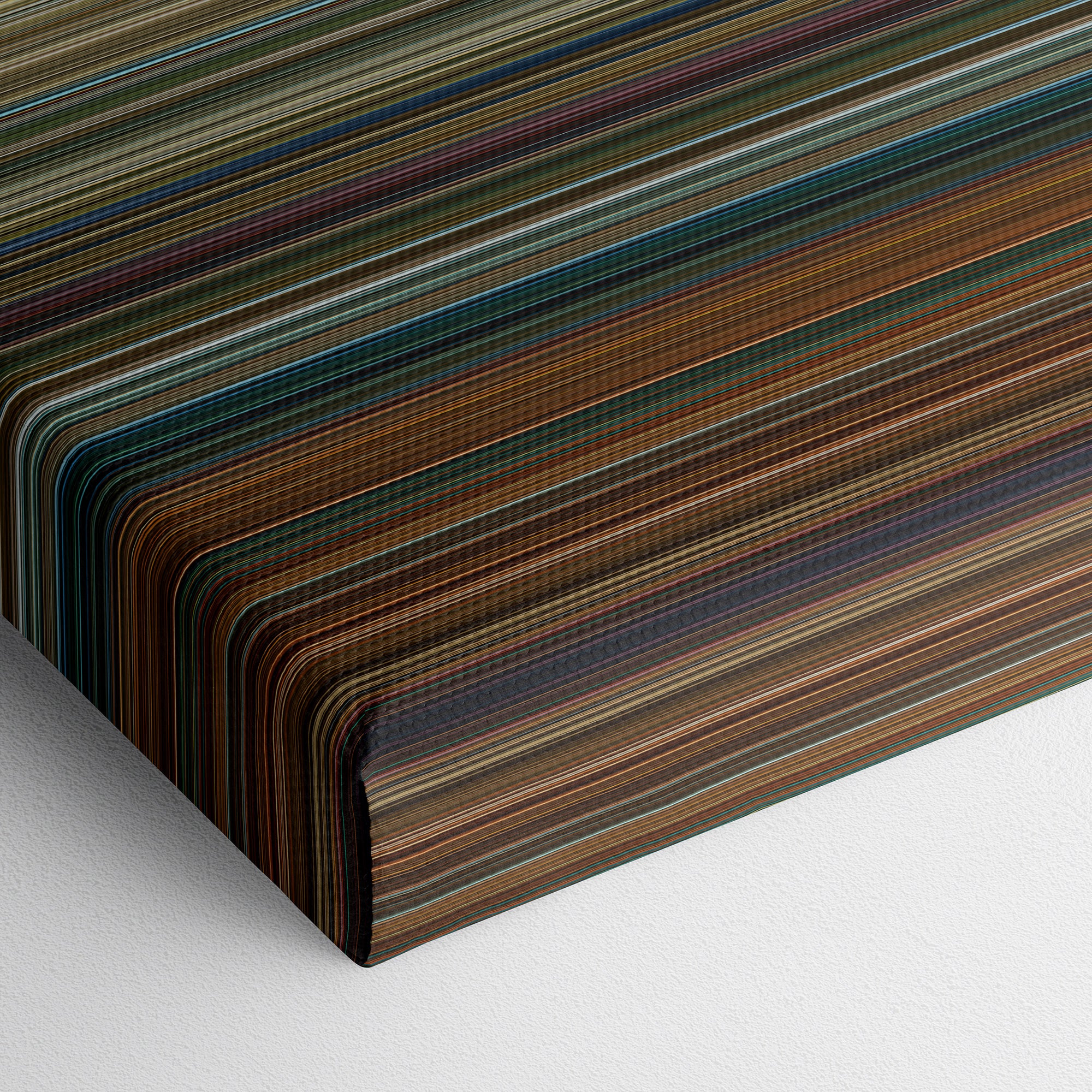Black Adam (2022) CineSpectrum Color Spectrum Canvas Print - Close Up of Bottom of Print