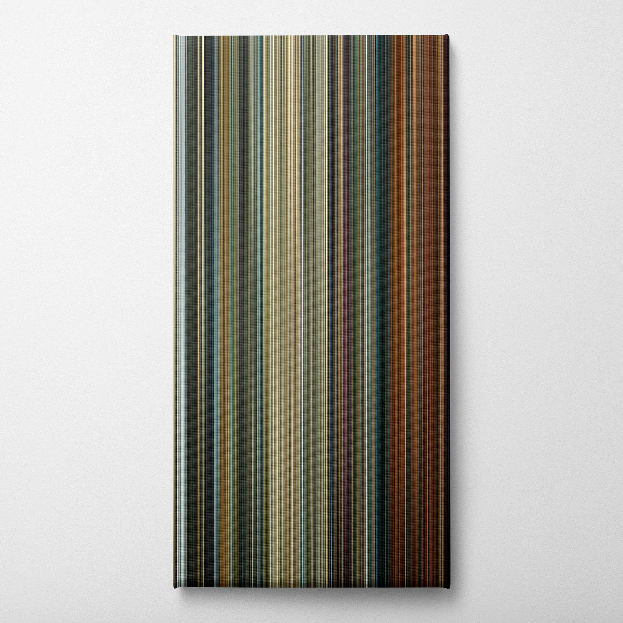 Black Adam (2022) CineSpectrum Color Spectrum Canvas Print - Vertical on Wall