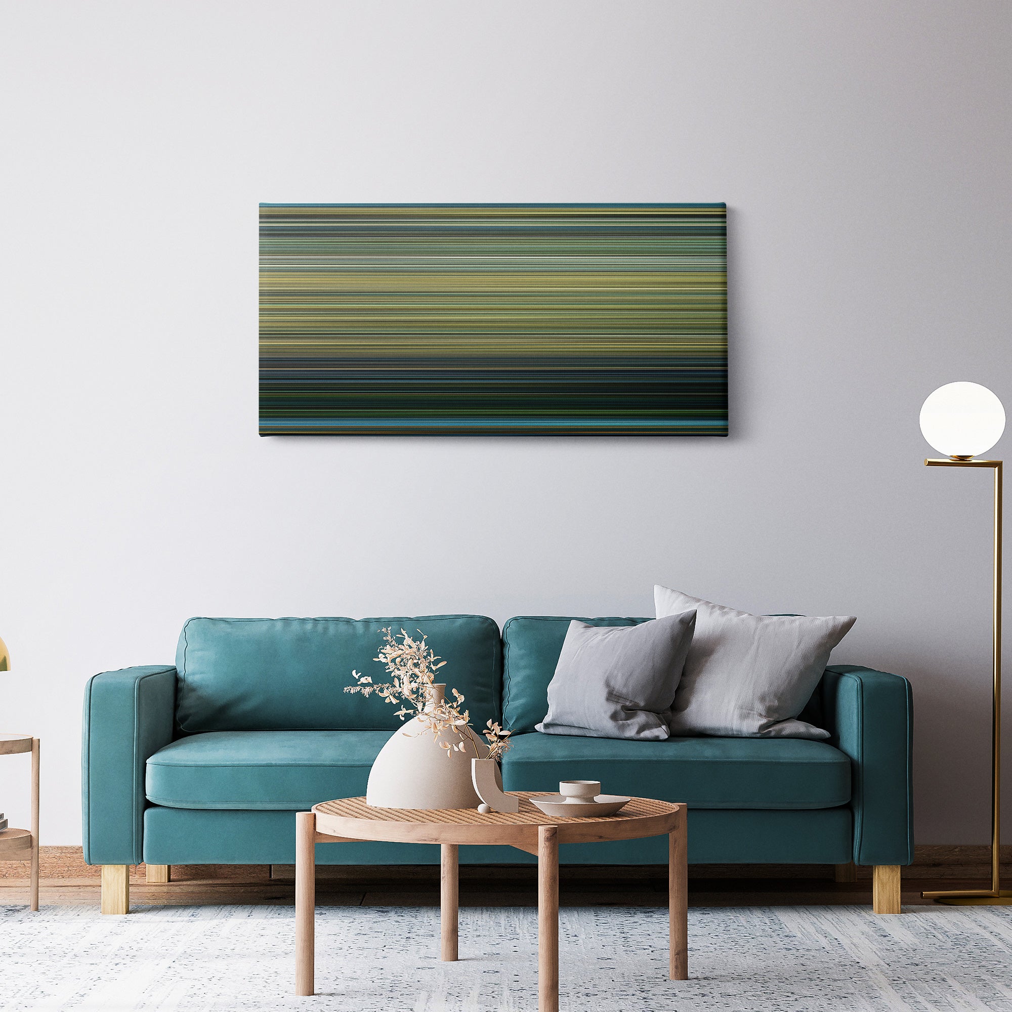 Black Hawk Down (2001) CineSpectrum Color Spectrum Canvas Print - Hanging Horizontal on Wall in Room