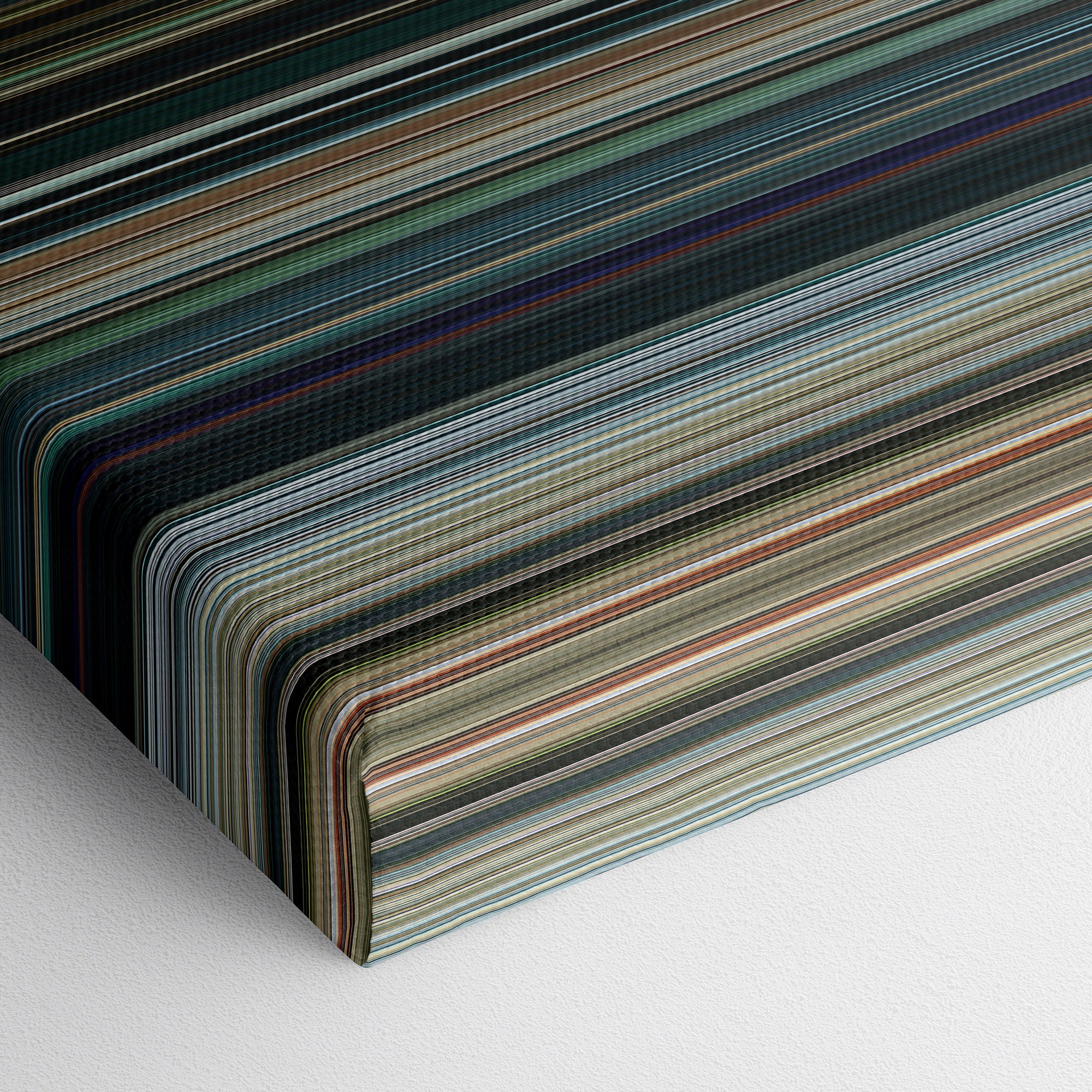 Black Panther - Wakanda Forever (2022) CineSpectrum Color Spectrum Canvas Print - Close Up of Bottom of Print