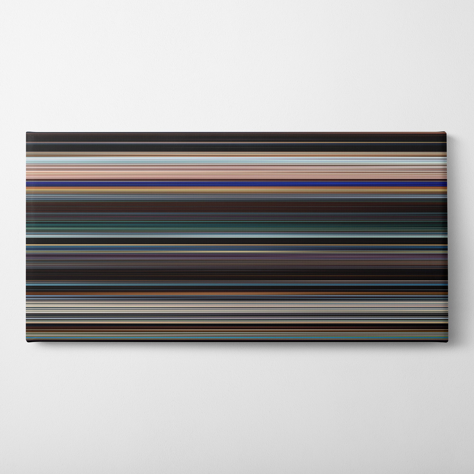 Black Panther (2018) CineSpectrum Color Spectrum Canvas Print - Horizontal on Wall